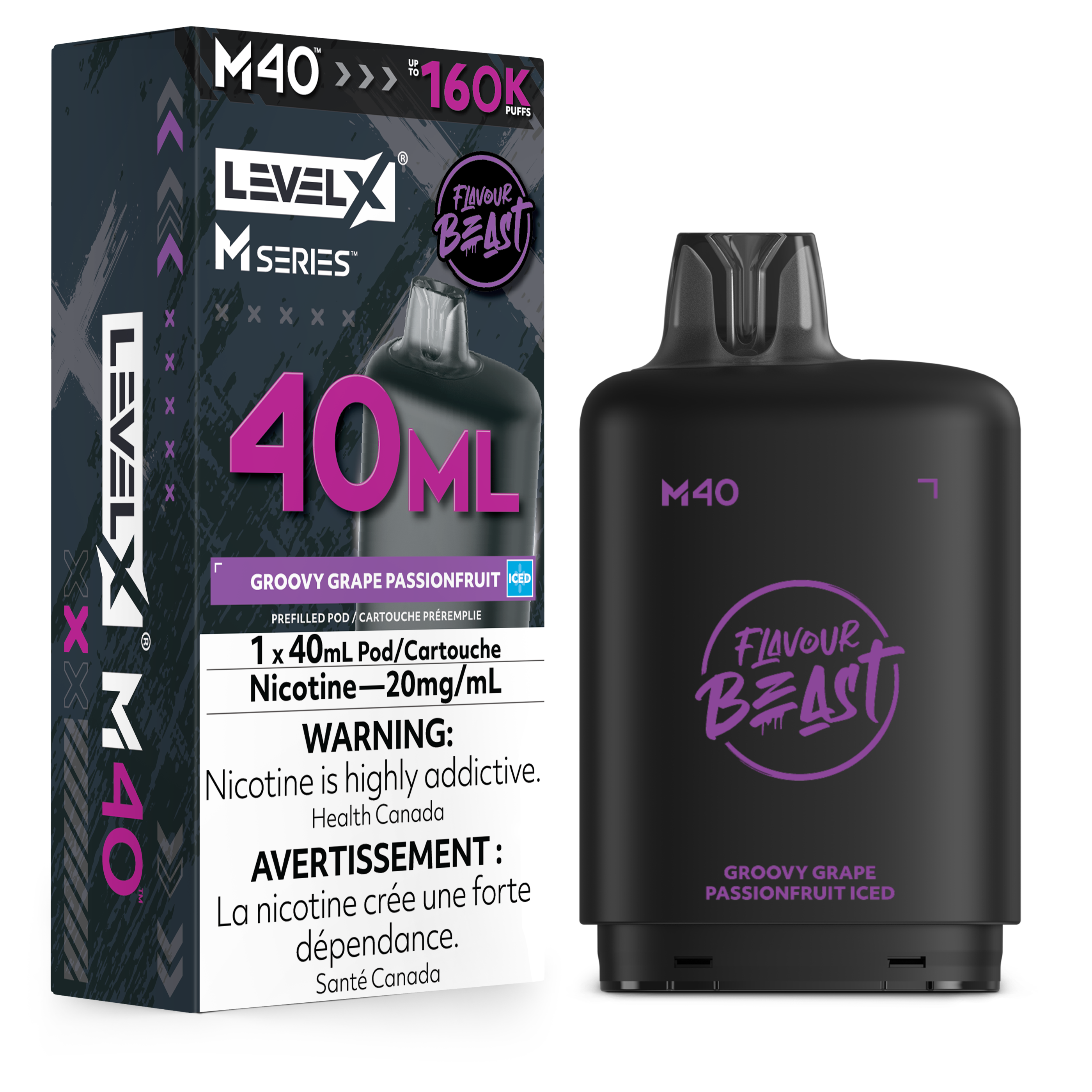 FLAVOUR BEAST LEVEL X M SERIES M40 160K POD