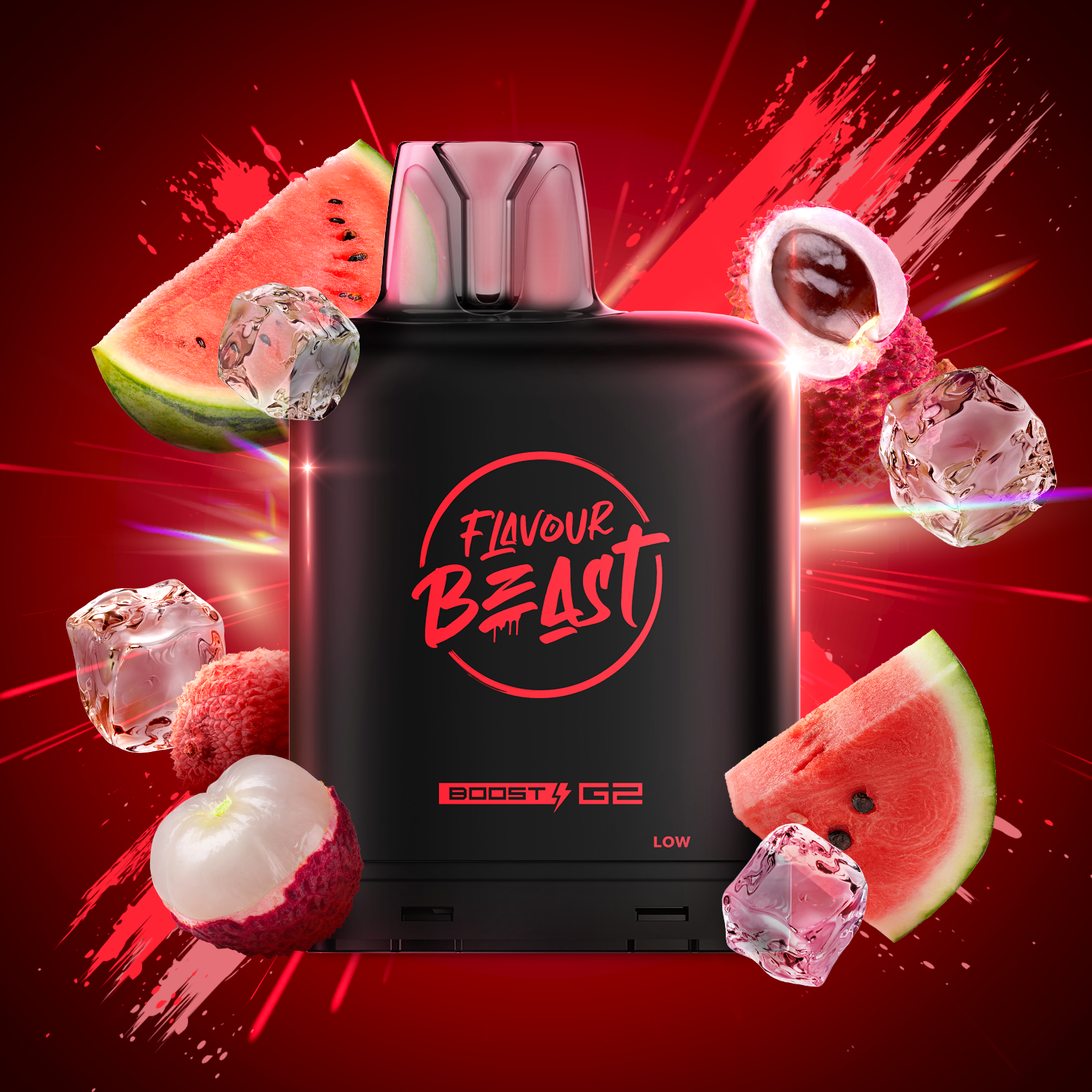 LEVEL X BOOST FLAVOUR BEAST LIT LYCHEE WATERMELON 20MG