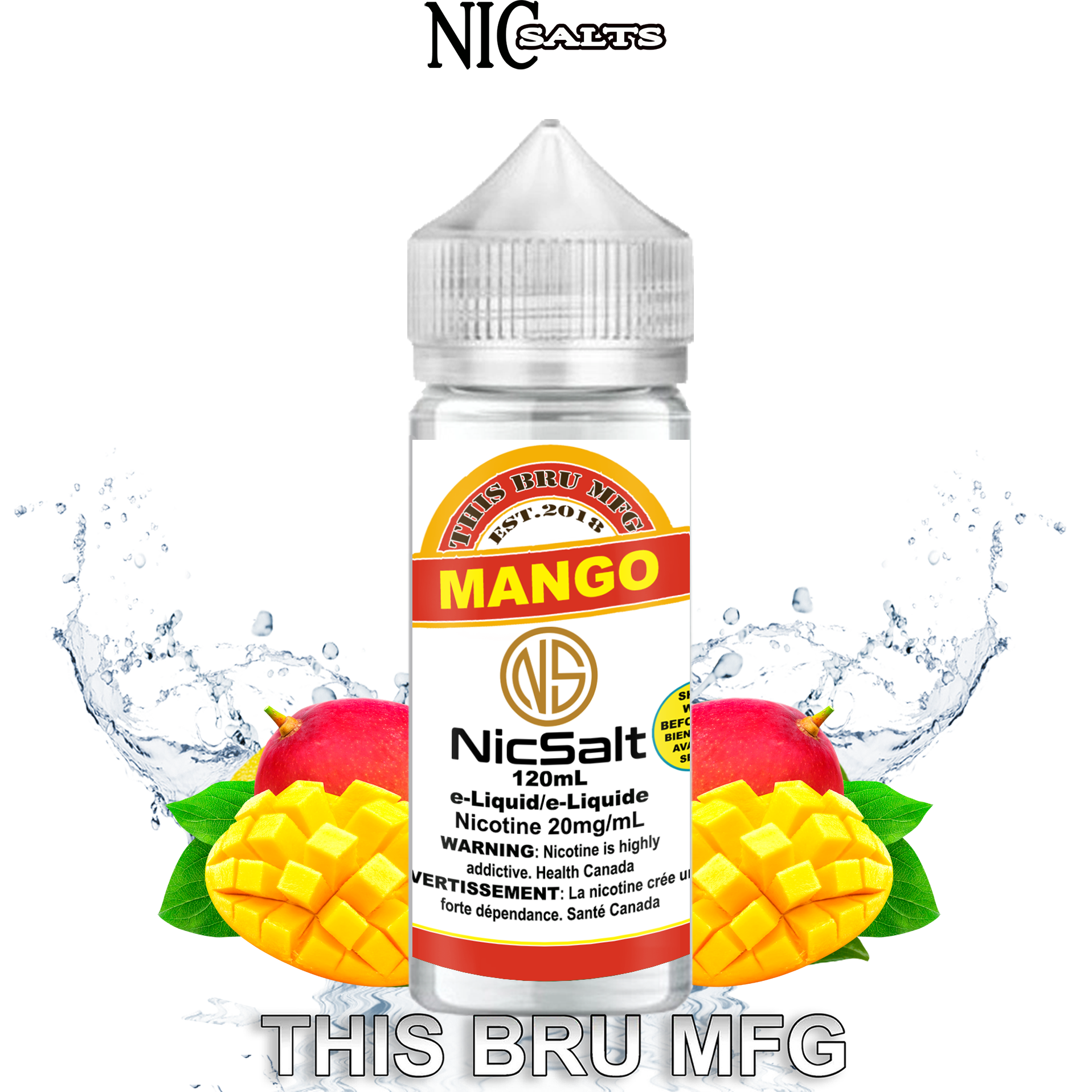 CUSTOM THIS BRU MFG SALT - MANGO 120ML