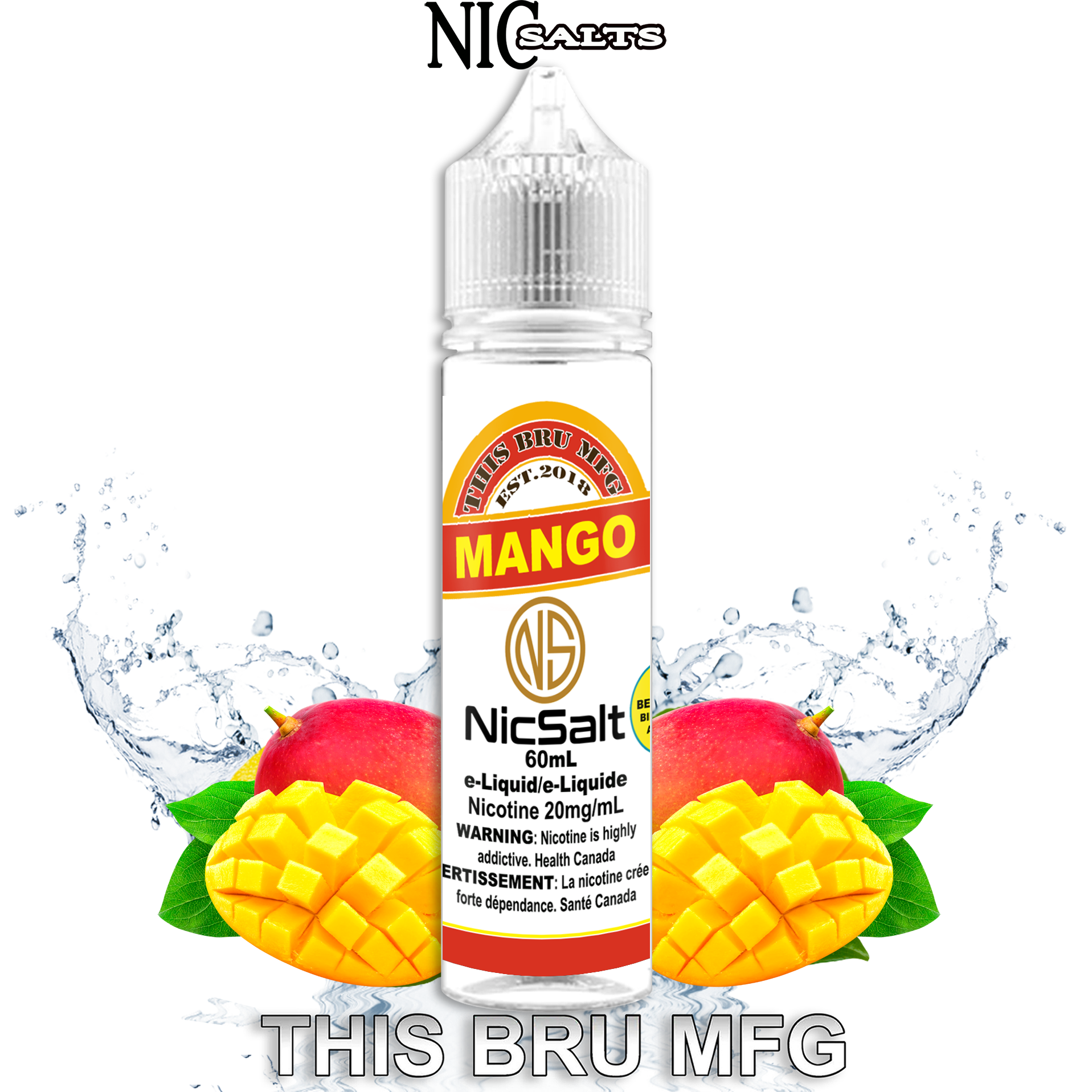 CUSTOM THIS BRU MFG SALT - MANGO 60ML