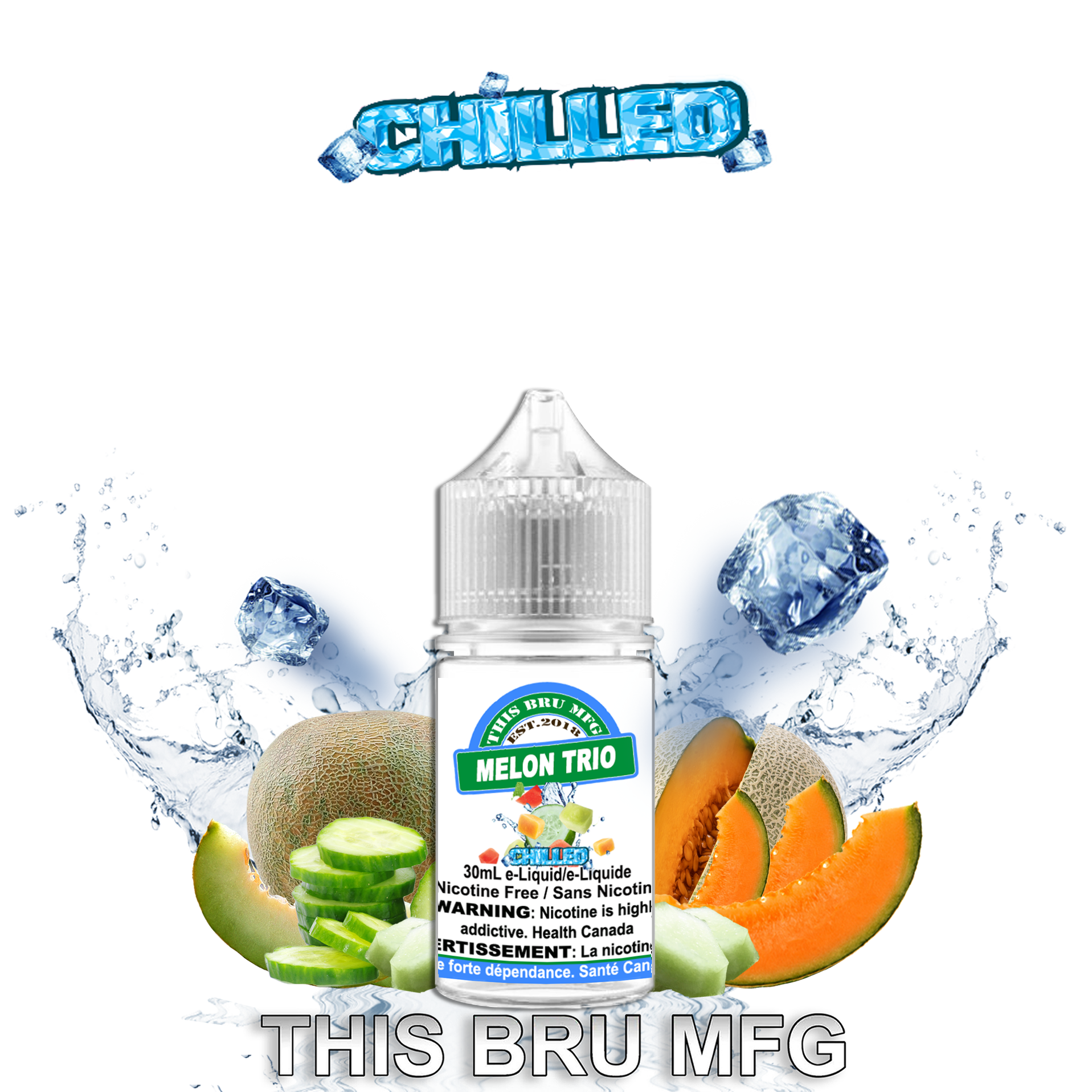 CUSTOM THIS BRU MFG - MELON TRIO CHILLED 30ML