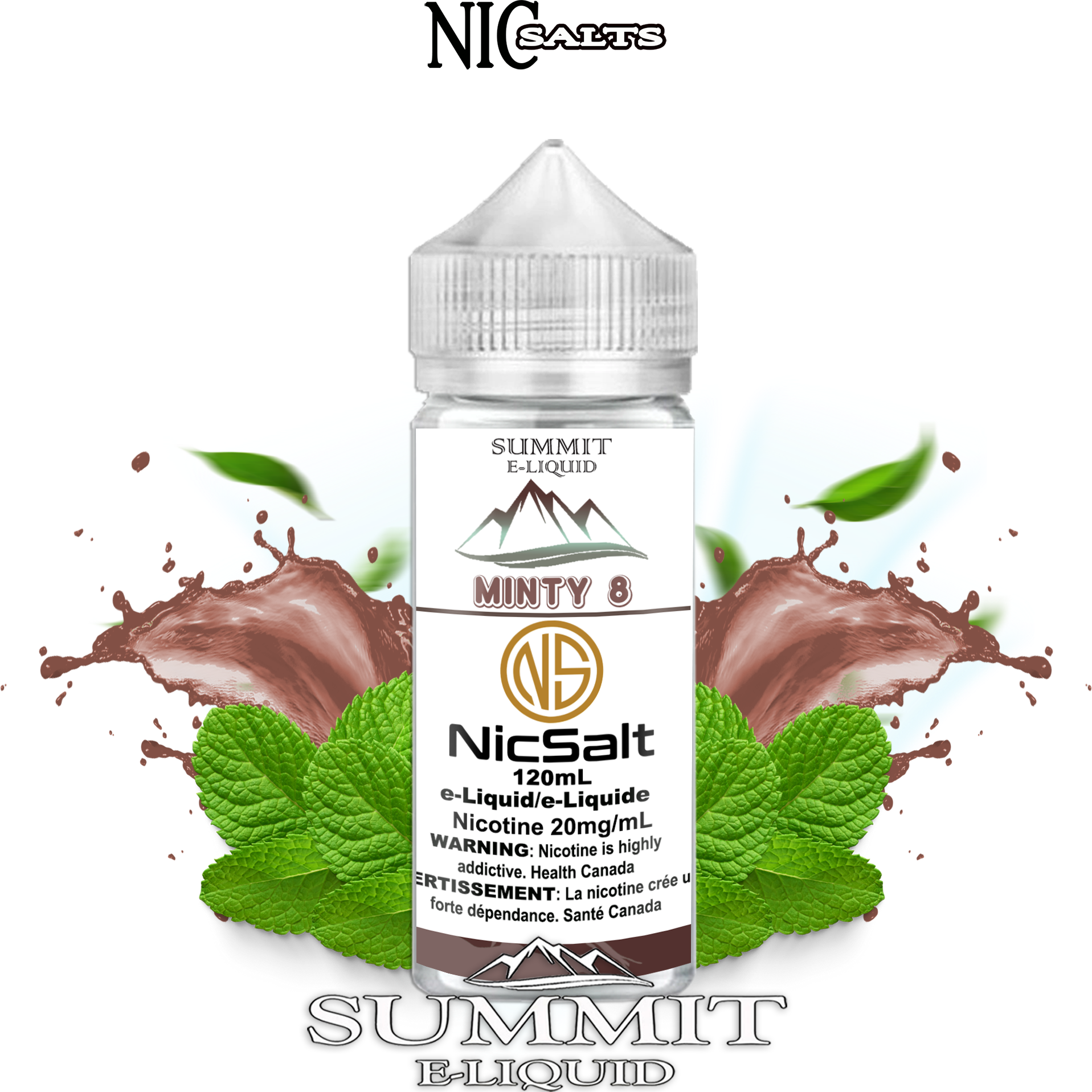 CUSTOM SUMMIT SALT - MINTY 8 120ML