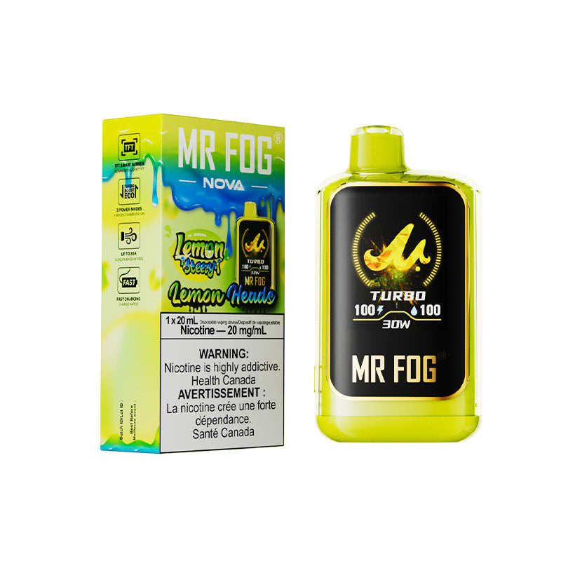 [BC/SK/NL/NS] MR. FOG NOVA 36K LEMON STEEZY DISPOSABLE