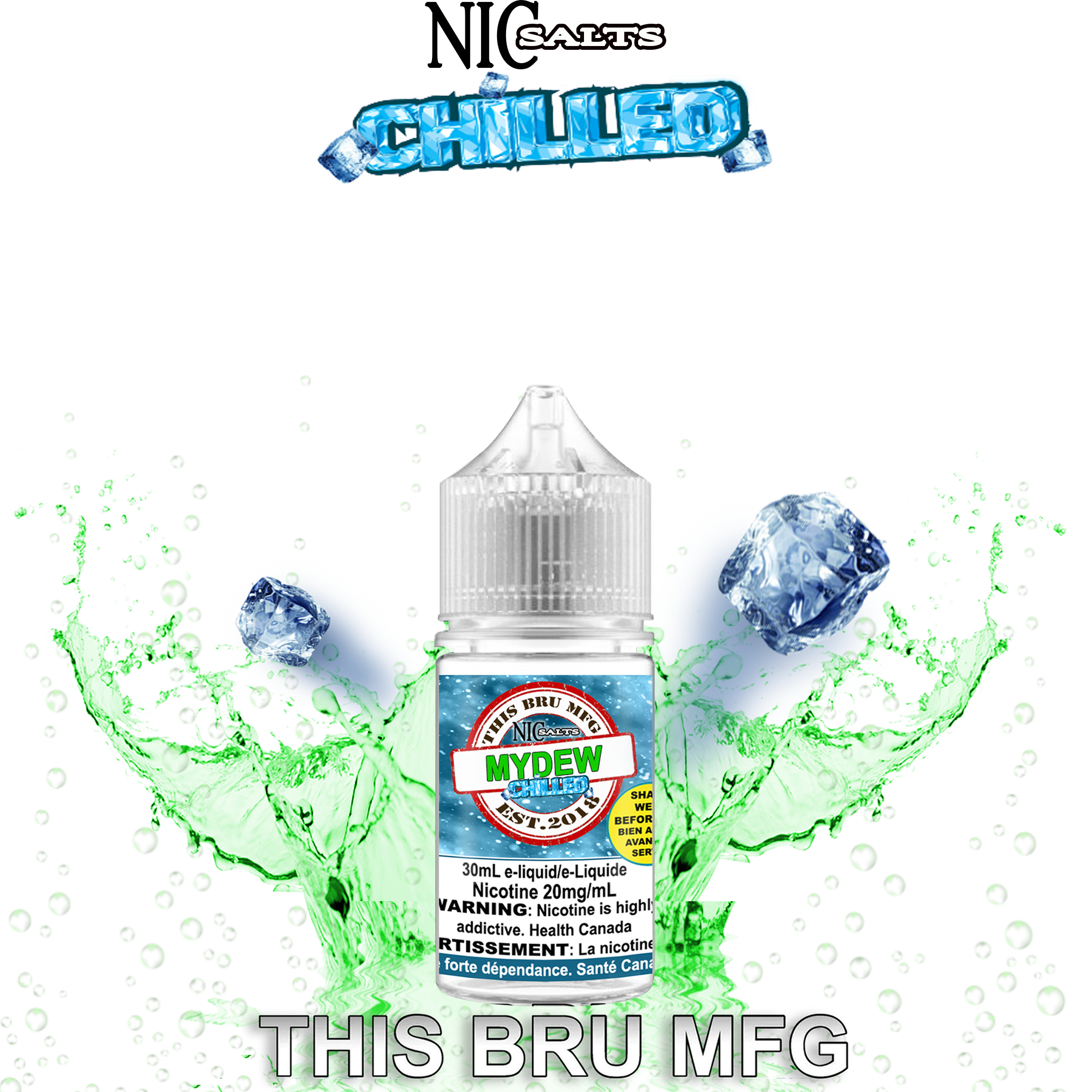 CUSTOM THIS BRU MFG SALT - MY DEW CHILLED 30ML