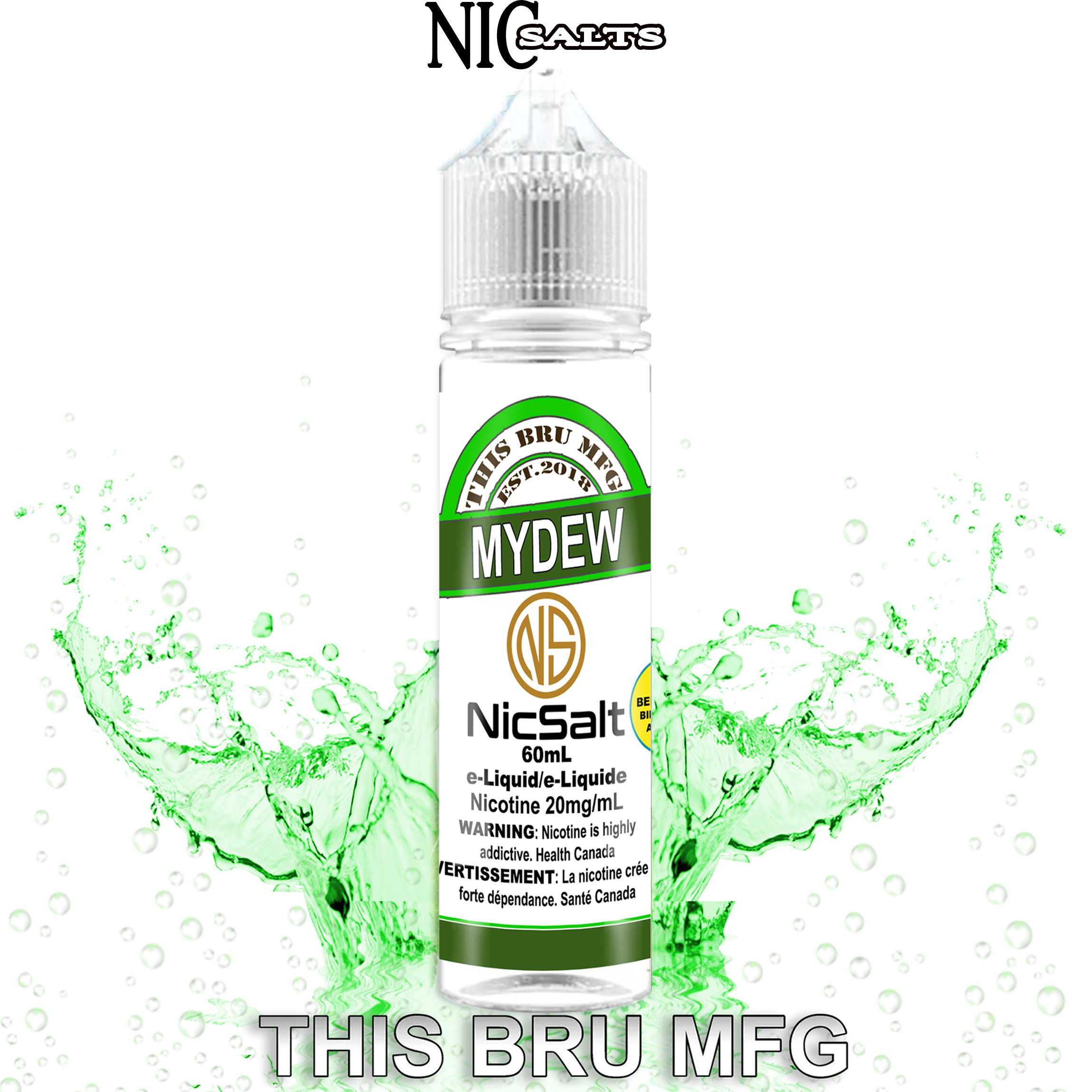 CUSTOM THIS BRU MFG SALT - MY DEW 60ML