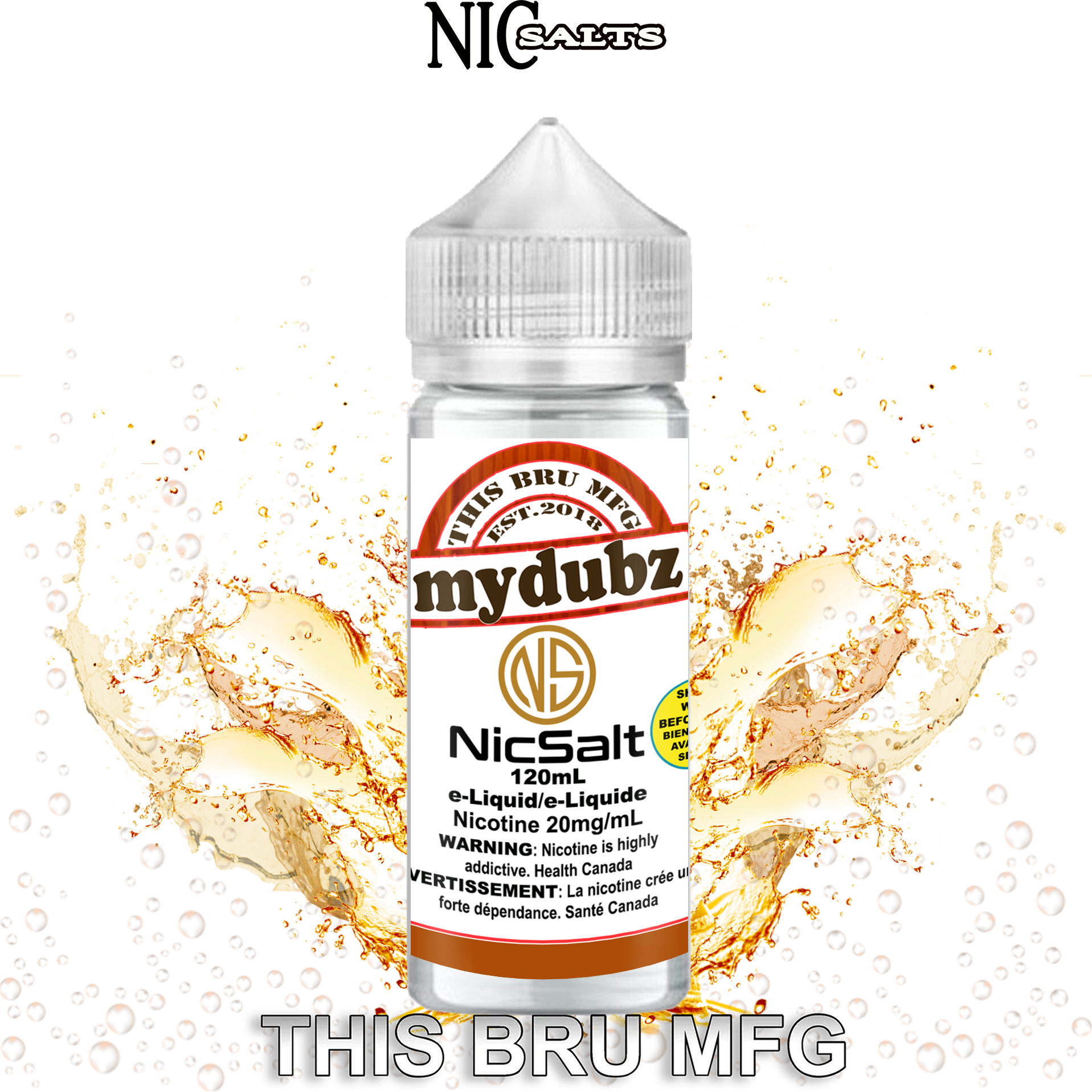 CUSTOM THIS BRU MFG SALT - MY DUBZ 120ML