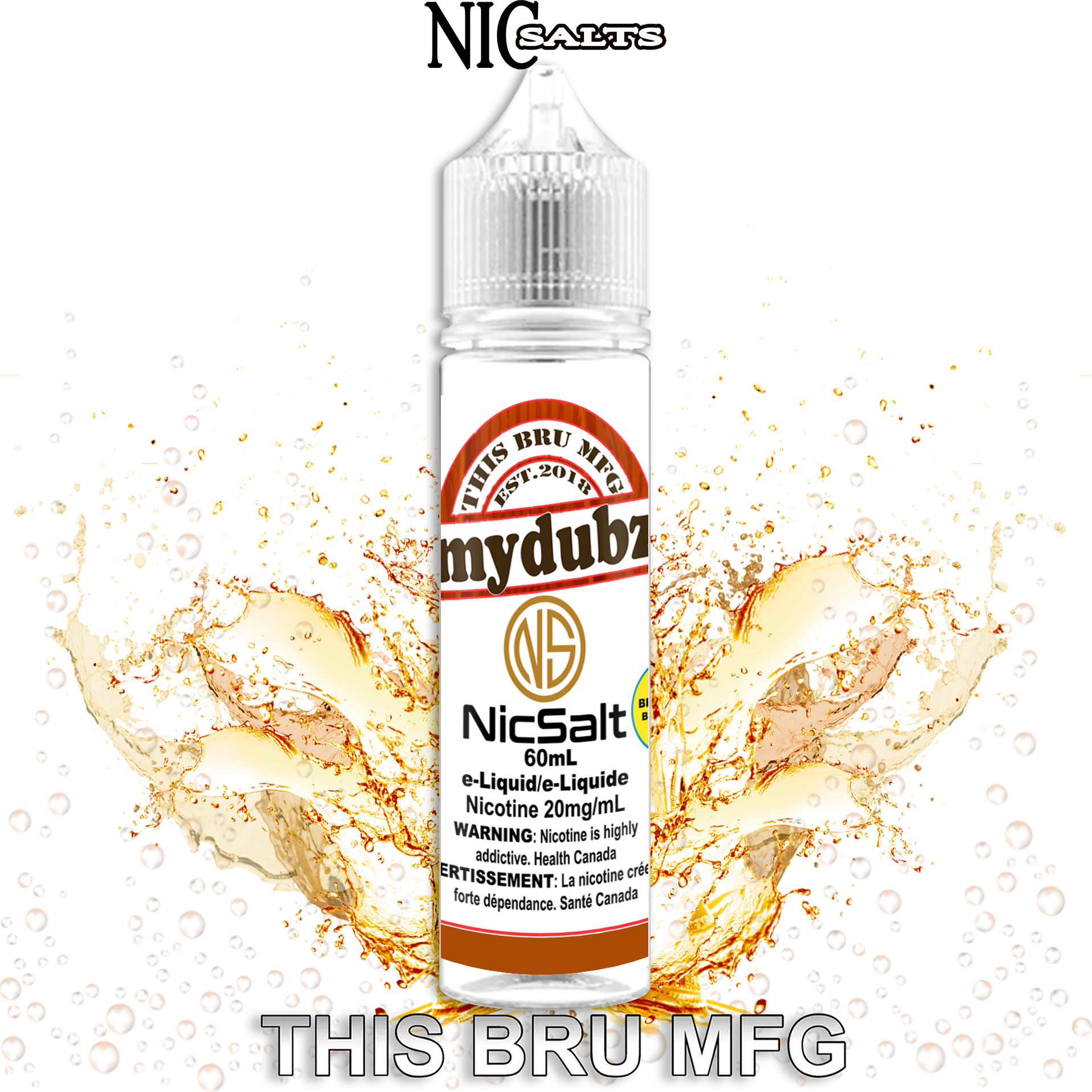 CUSTOM THIS BRU MFG SALT - MY DUBZ 60ML