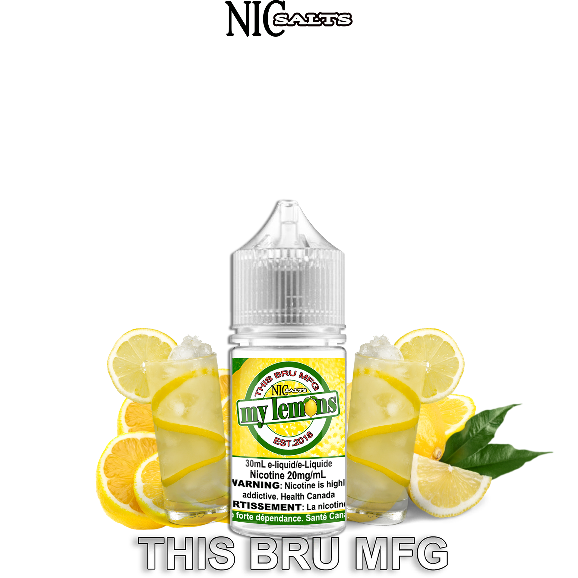 CUSTOM THIS BRU MFG SALT - MY LEMONS 30ML