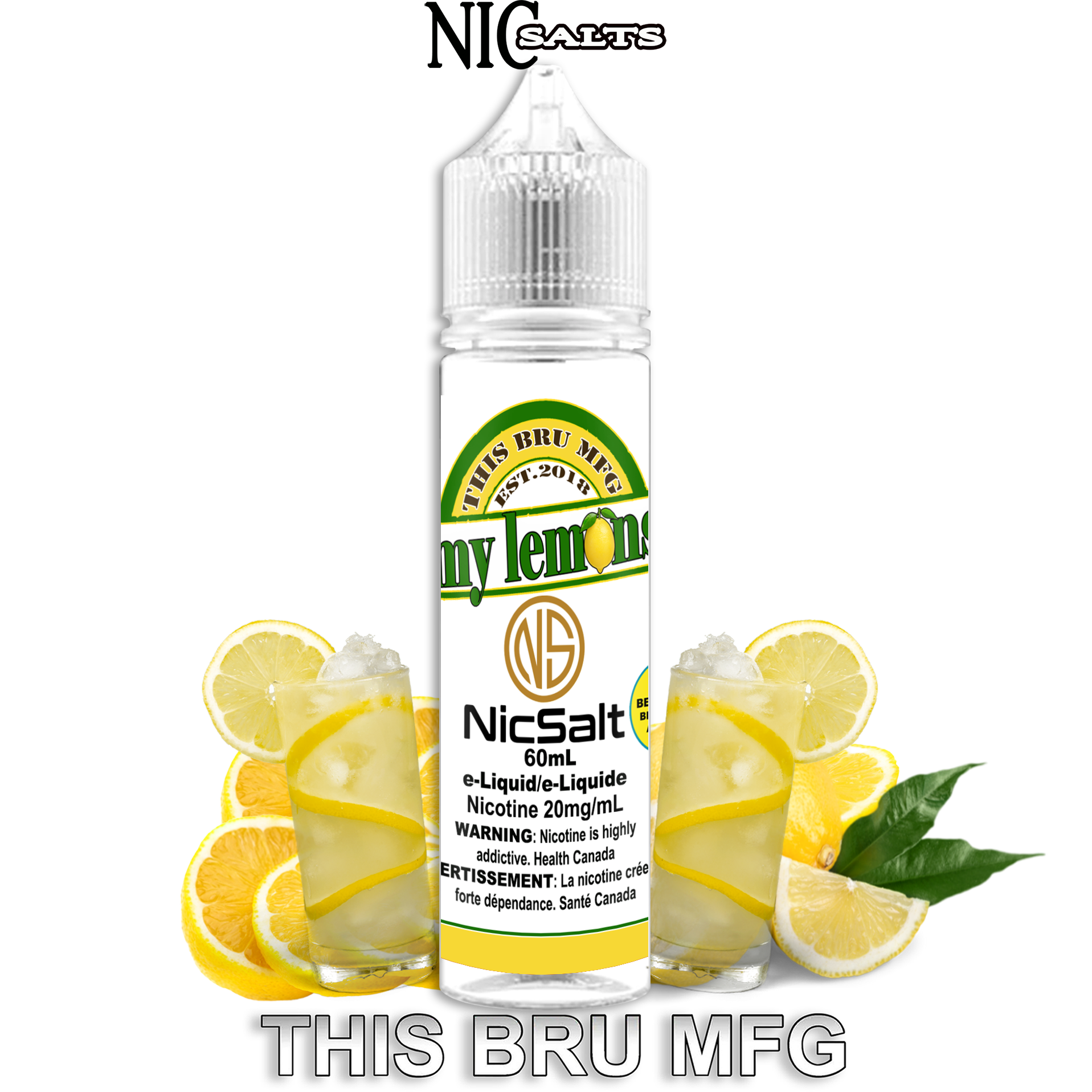 CUSTOM THIS BRU MFG SALT - MY LEMONS 60ML