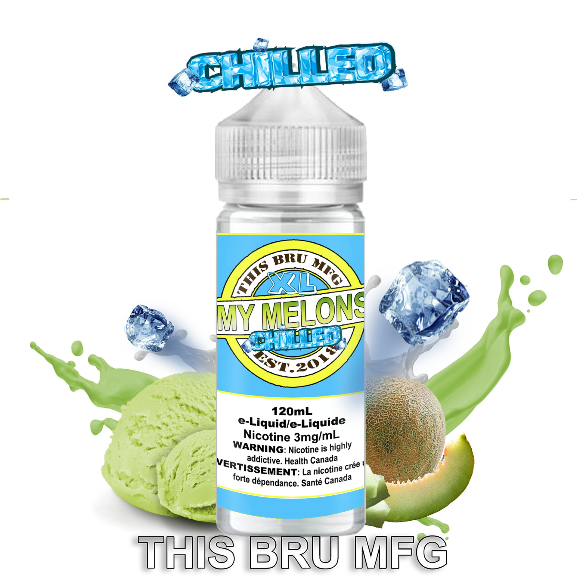 CUSTOM THIS BRU MFG - MY MELONS CHILLED 120ML