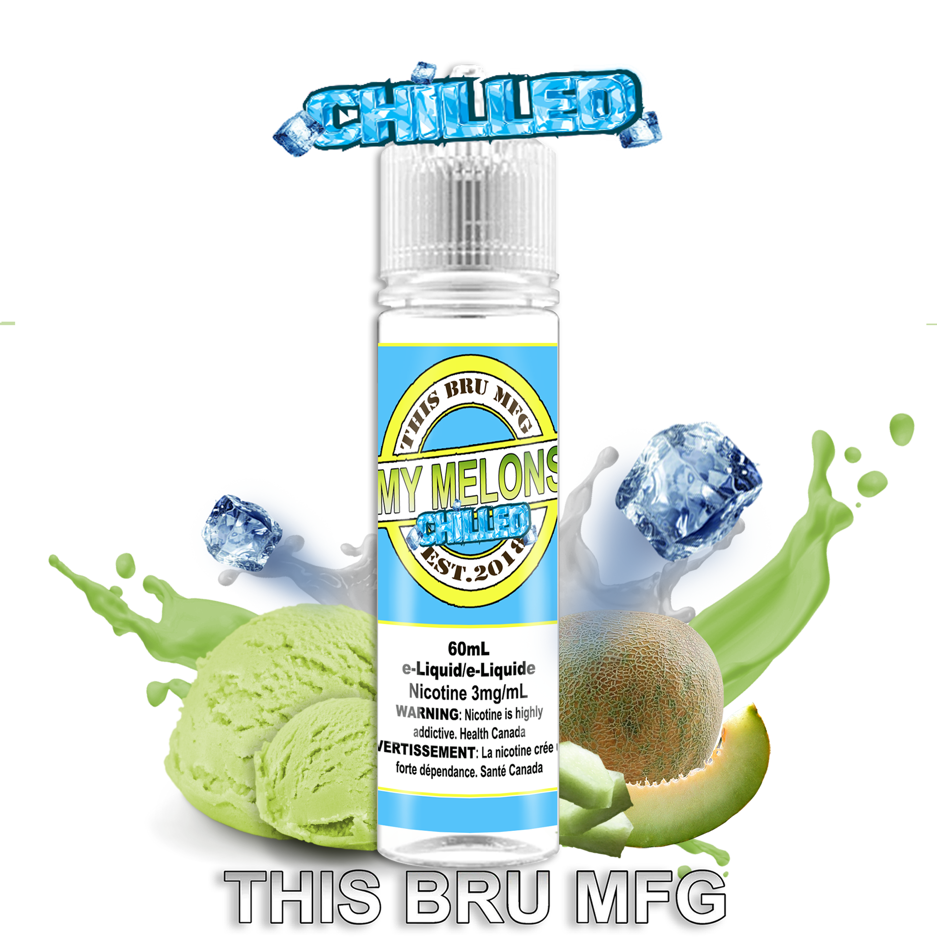 CUSTOM THIS BRU MFG - MY MELONS CHILLED 60ML