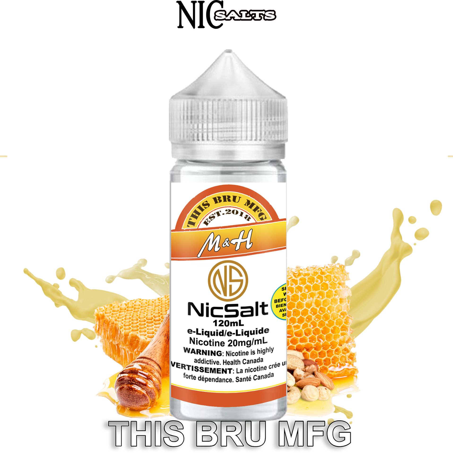 CUSTOM THIS BRU MFG SALT - M&H 120ML