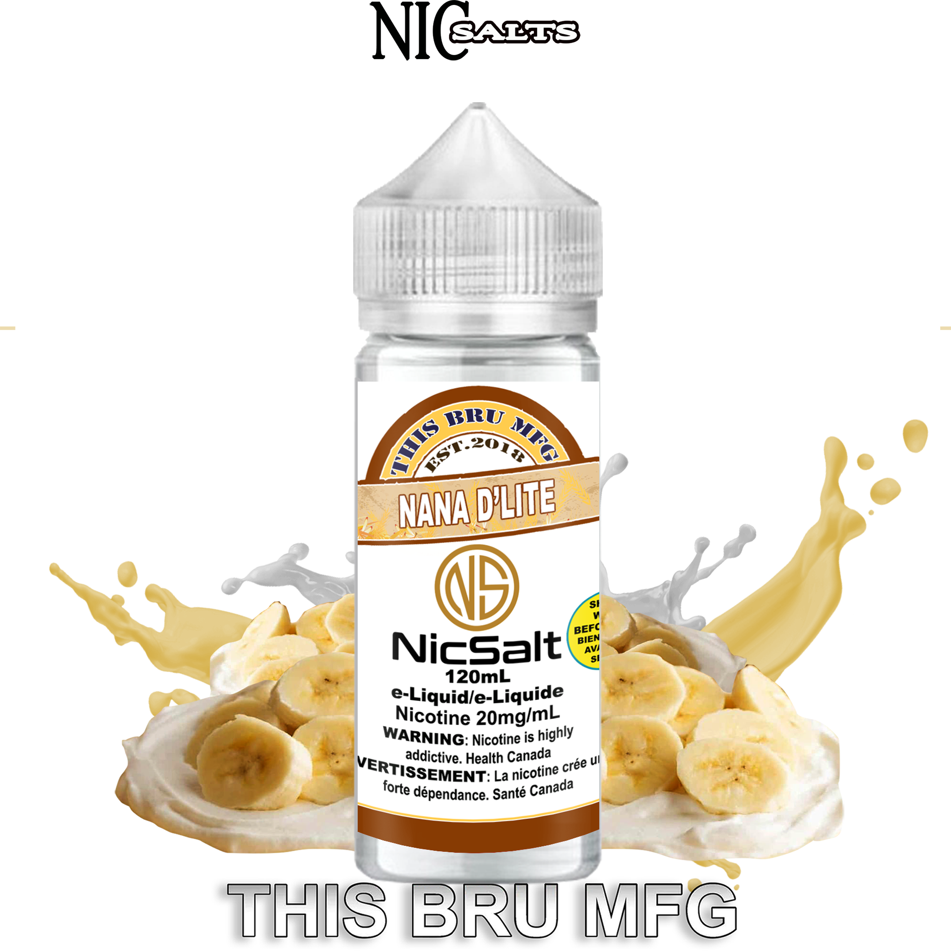 CUSTOM THIS BRU MFG SALT - NANA D'LITE 120ML