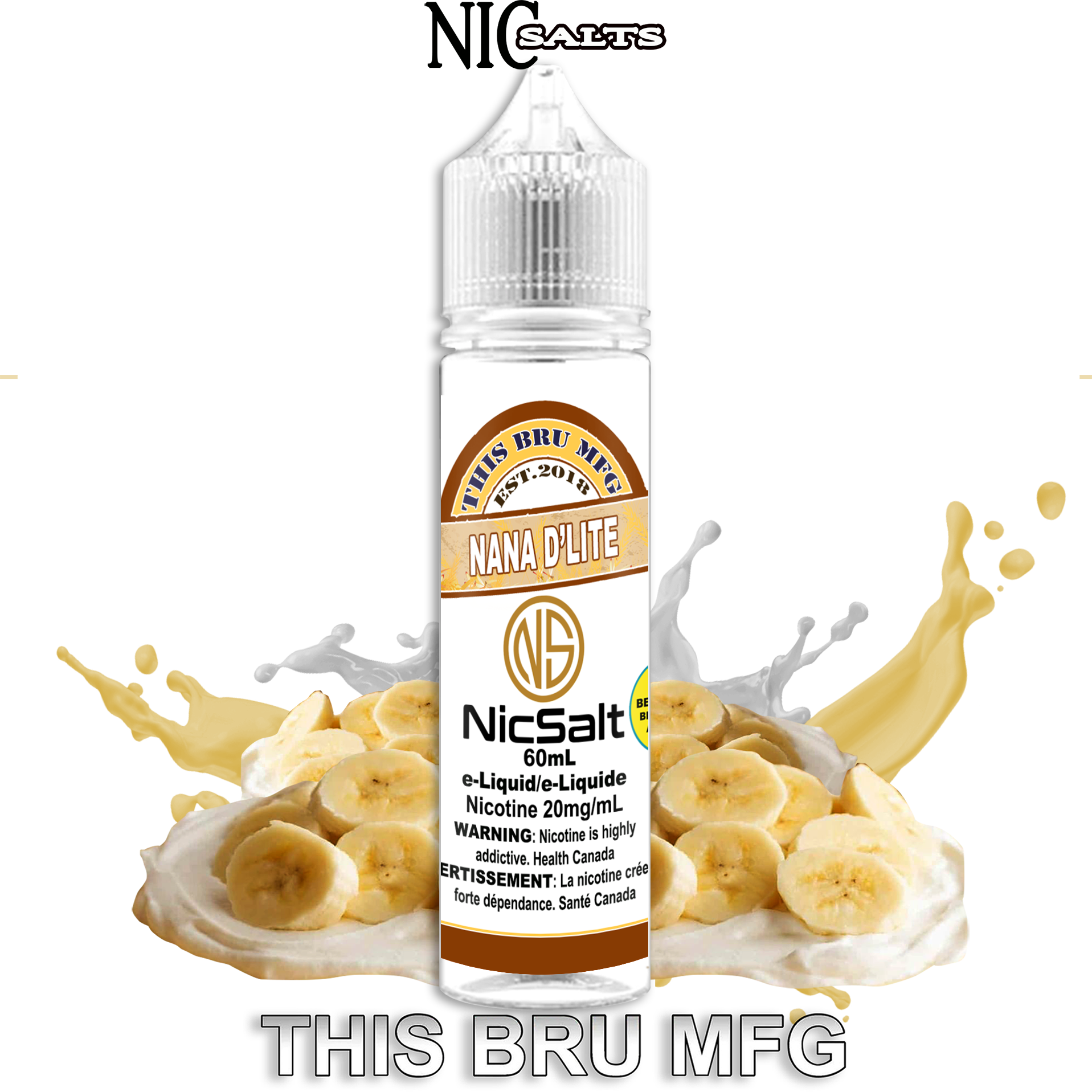 CUSTOM THIS BRU MFG SALT - NANA D'LITE 60ML