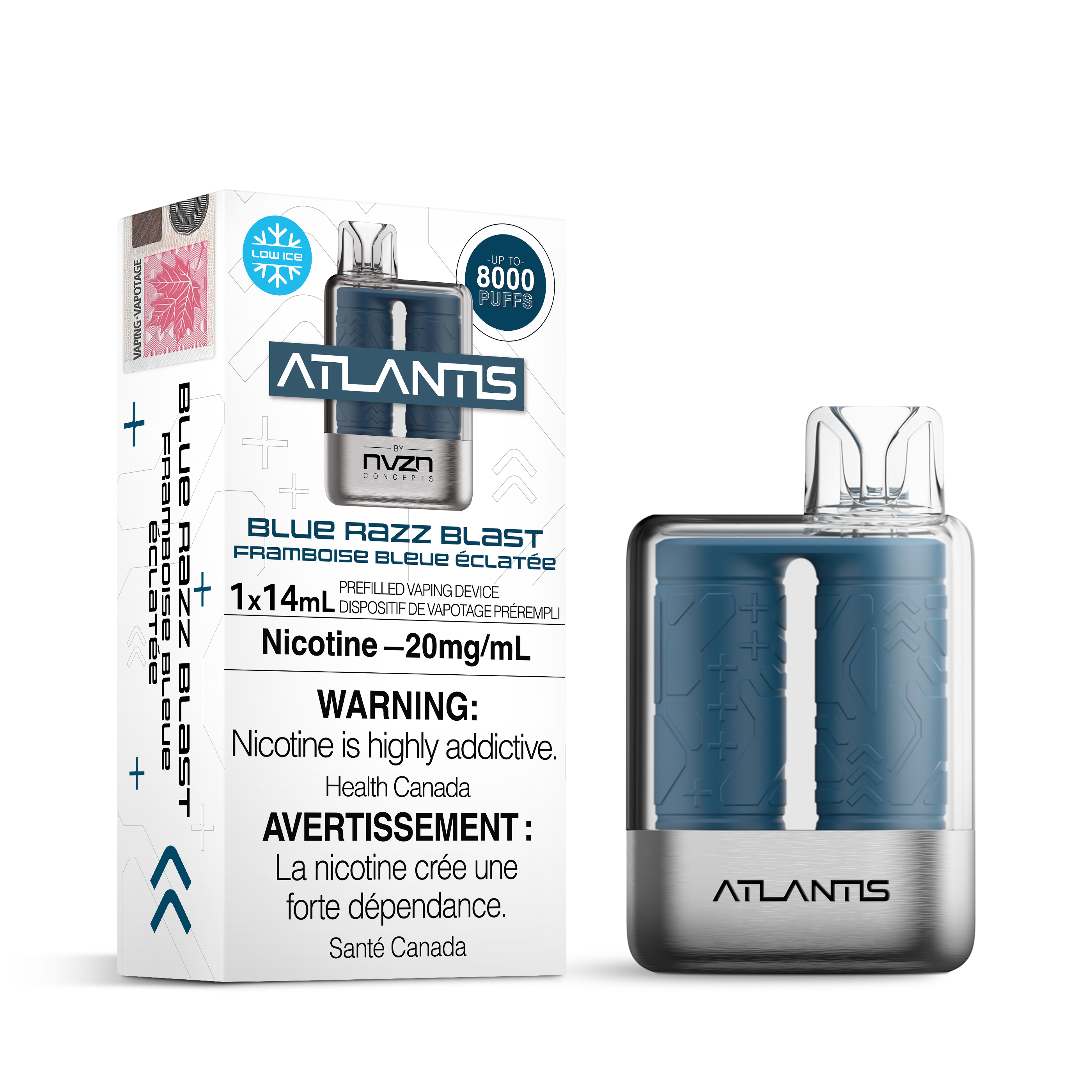 ATLANTIS 8K Blue Razz Blast 20mg