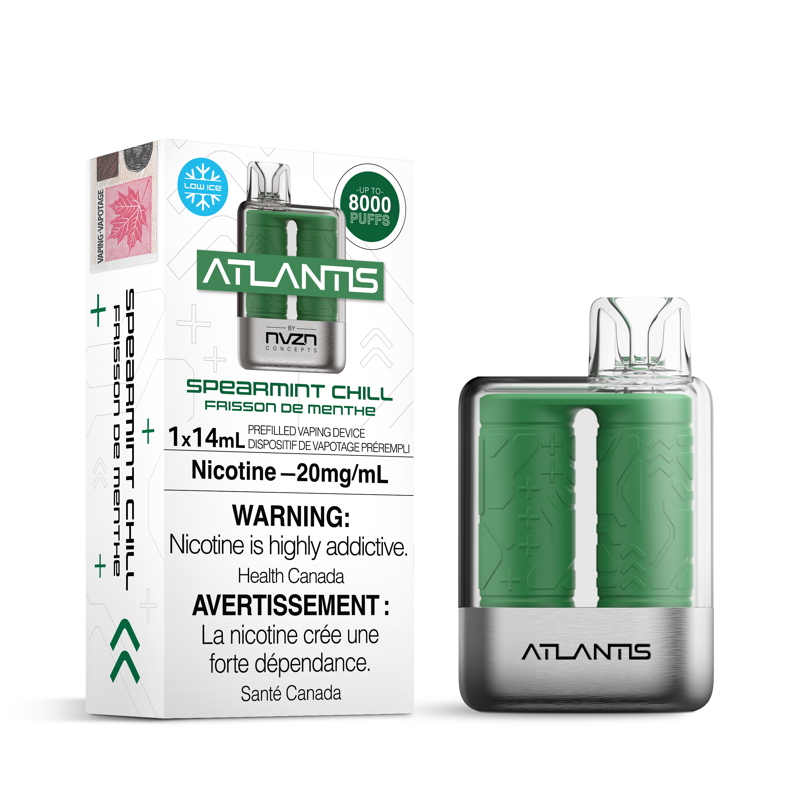 ATLANTIS 8K Spearmint Chill 20mg