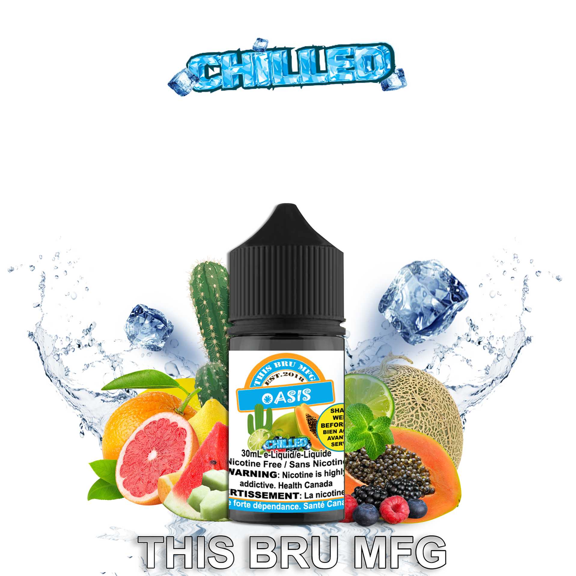 CUSTOM THIS BRU MFG - OASIS CHILLED 30ML