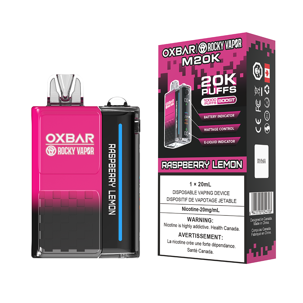 OXBAR M 20000 RASPBERRY LEMON 20MG