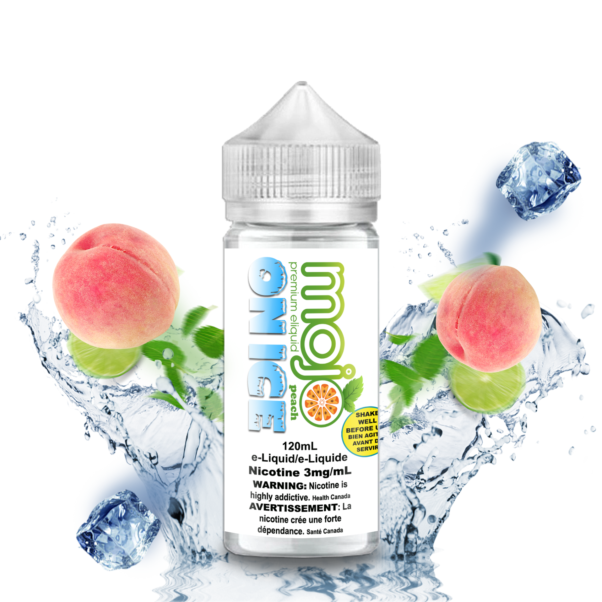 CUSTOM MOJO - PEACH ICE 120ML