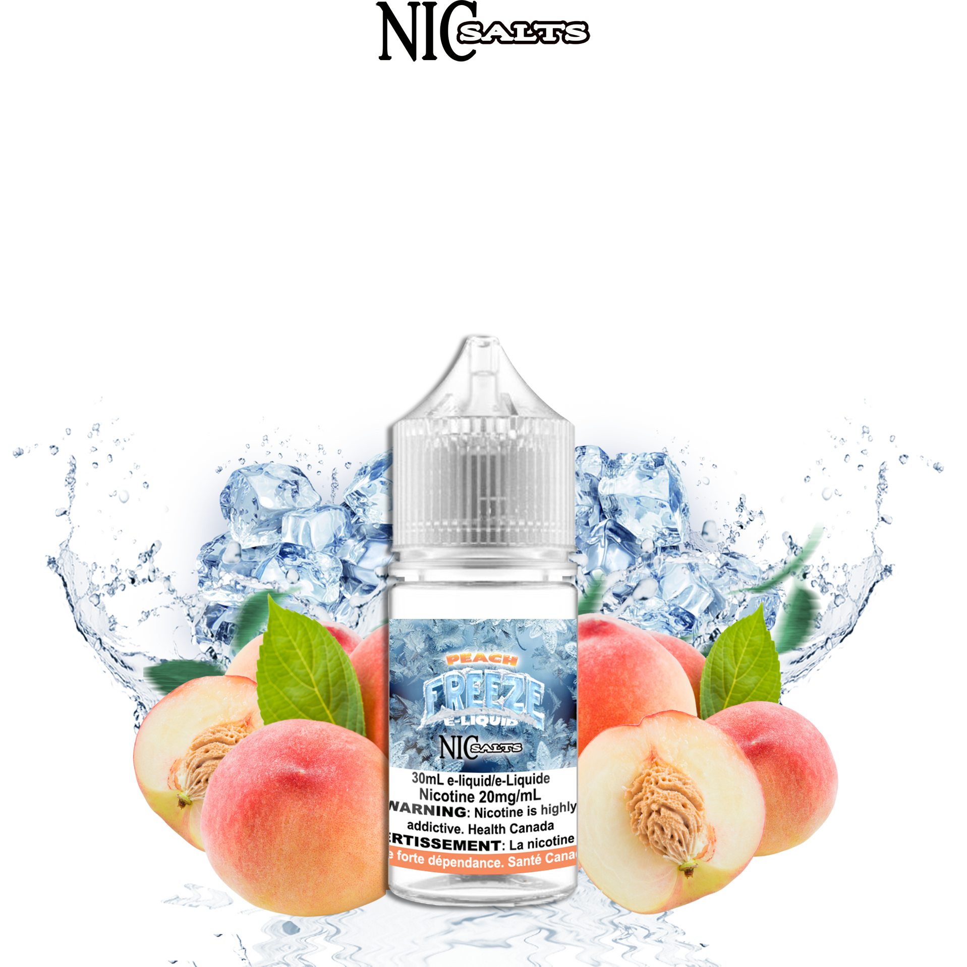 CUSTOM FREEZE SALT - PEACH 30ML