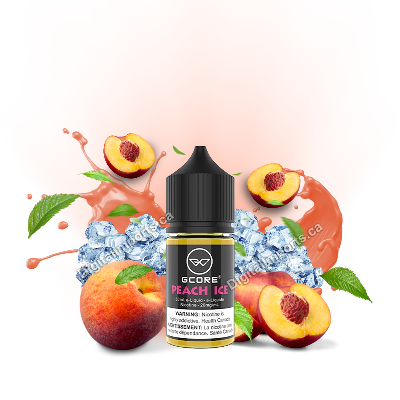 [BC/SK/NL/NS] GCORE SALT - PEACH ICE 30ML
