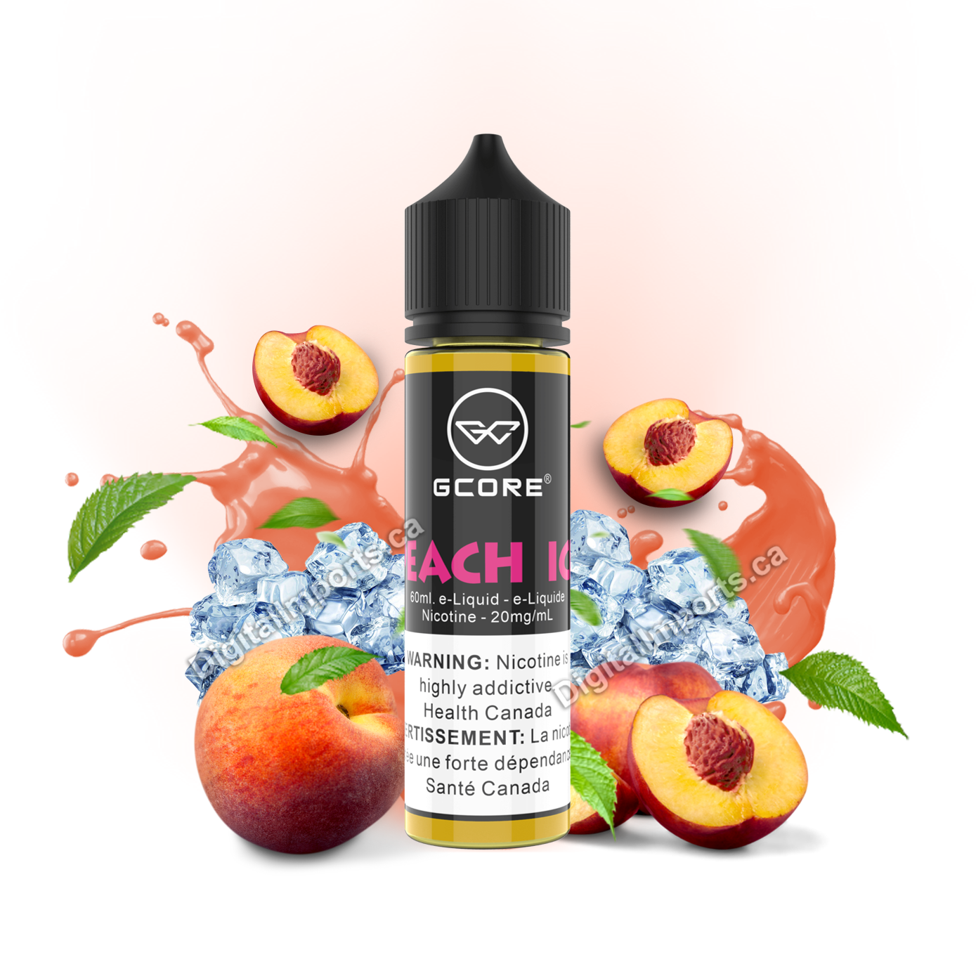 GCORE SALT - PEACH ICE 60ML