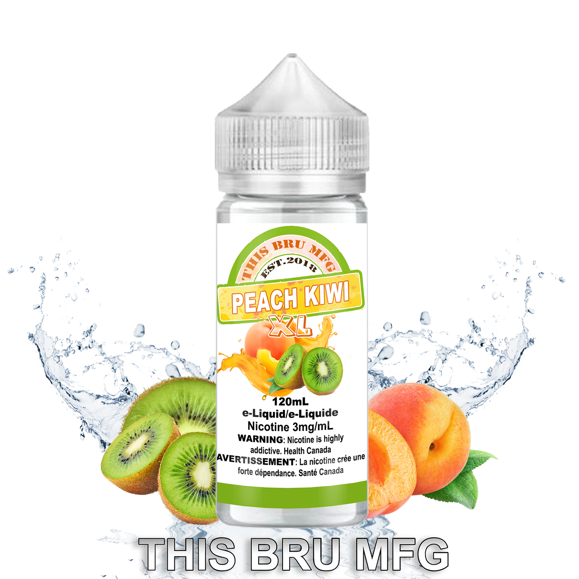 CUSTOM THIS BRU MFG - PEACH KIWI 120ML