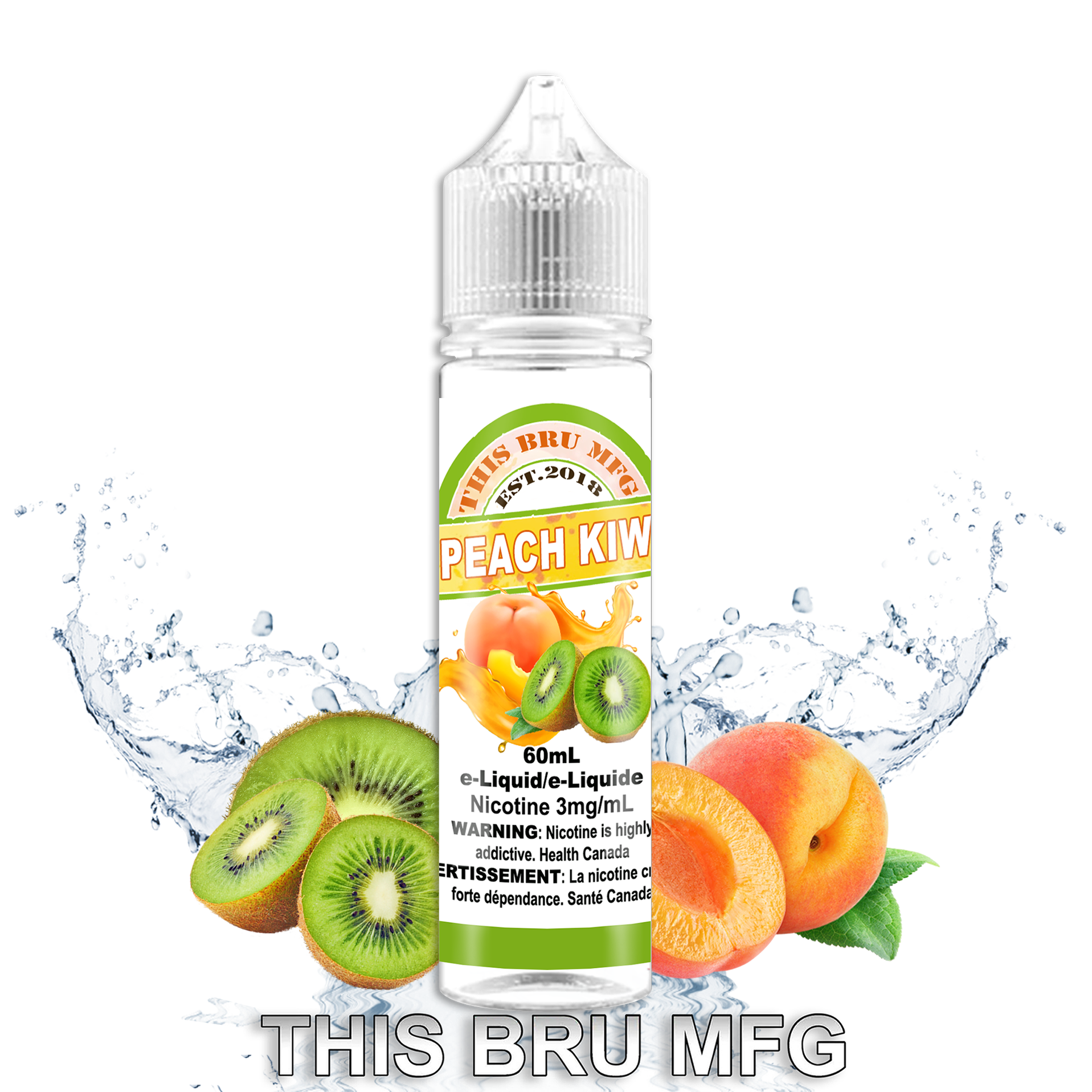 CUSTOM THIS BRU MFG - PEACH KIWI 60ML