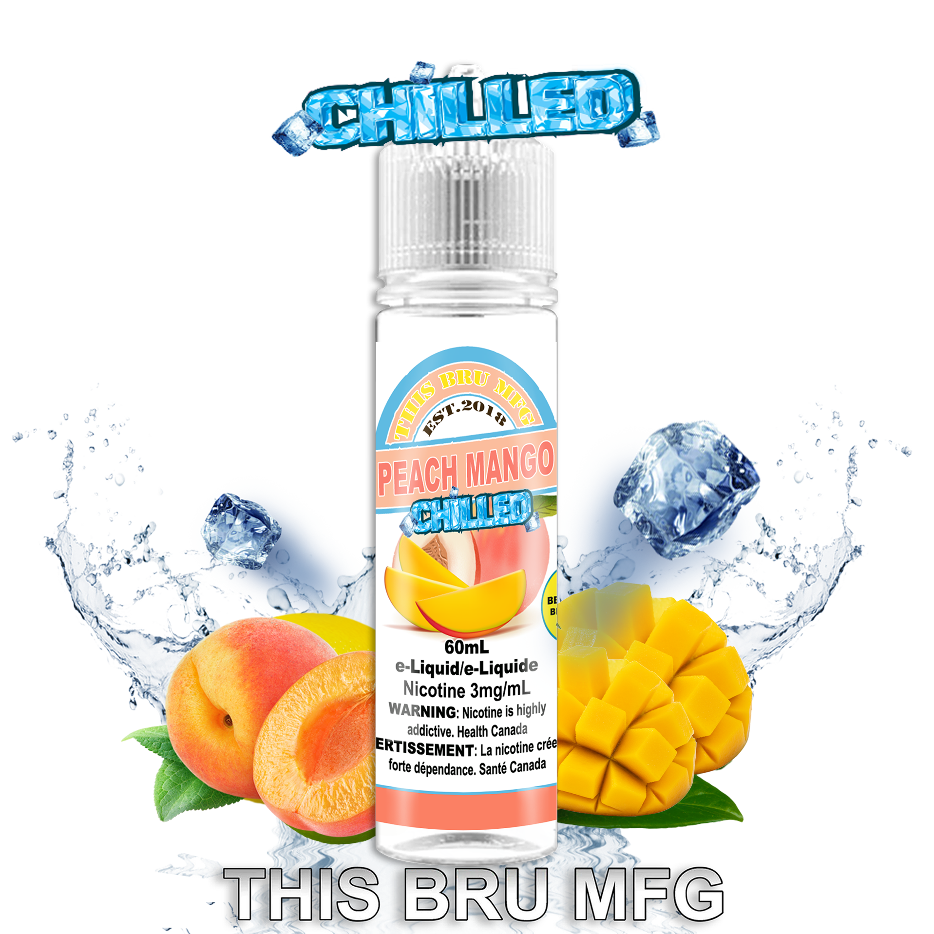 CUSTOM THIS BRU MFG - PEACH MANGO CHILLED 60ML