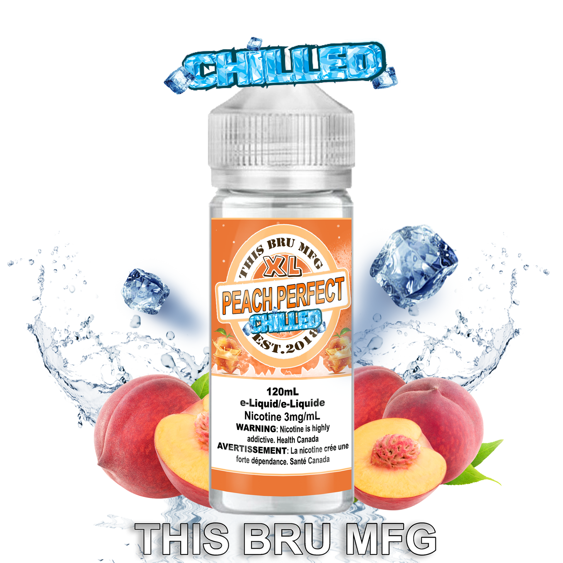 CUSTOM THIS BRU MFG - PEACH PERFECT CHILLED 120ML