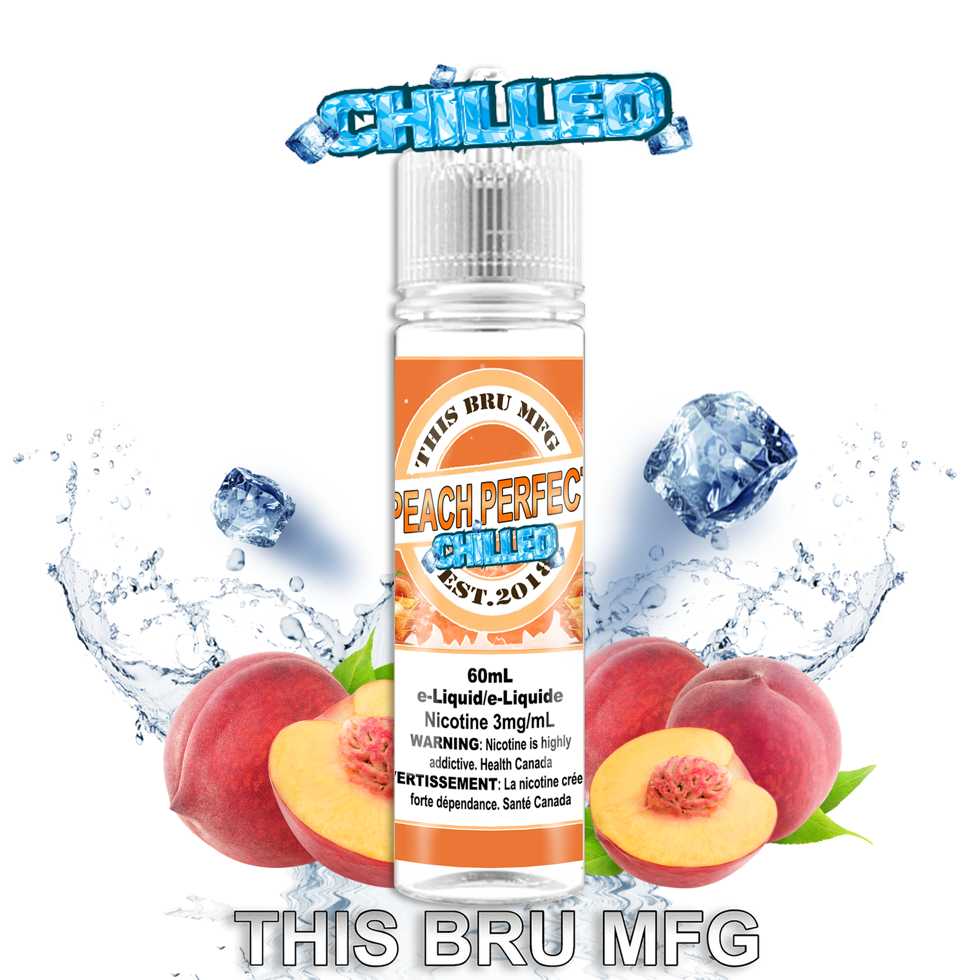 CUSTOM THIS BRU MFG - PEACH PERFECT CHILLED 60ML