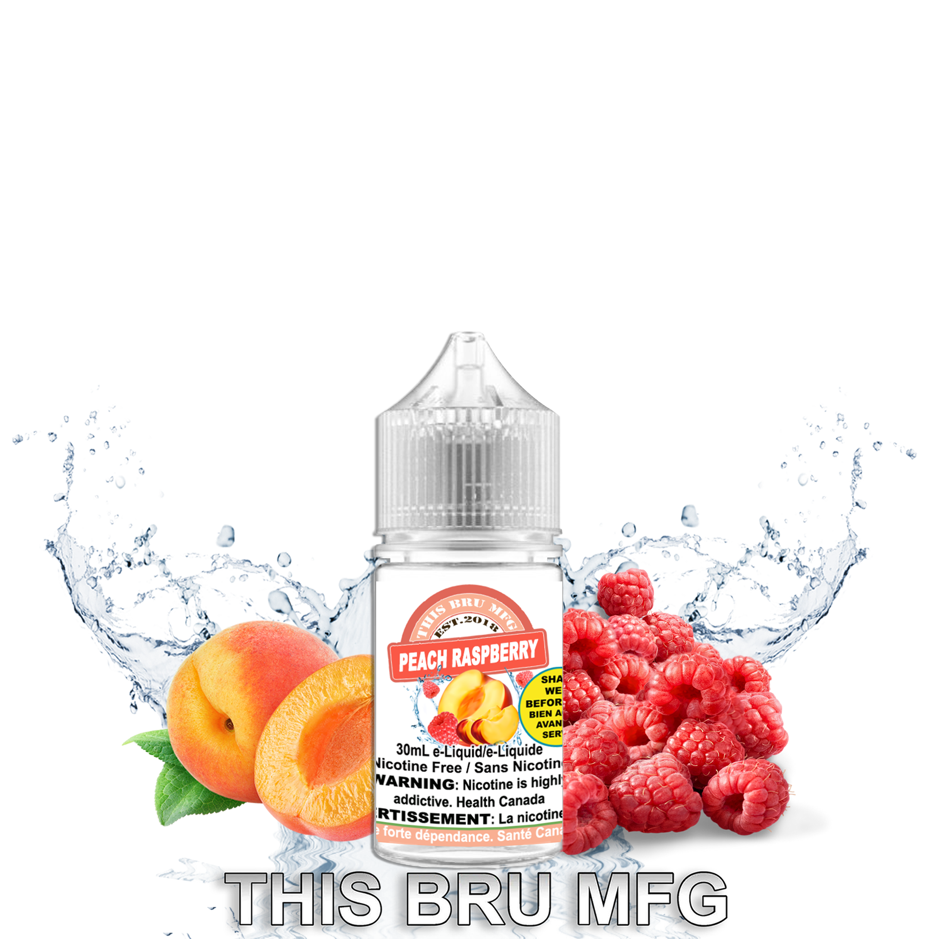 [BC/SK/NL/NS] CUSTOM THIS BRU MFG - PEACH RASPBERRY 30ML