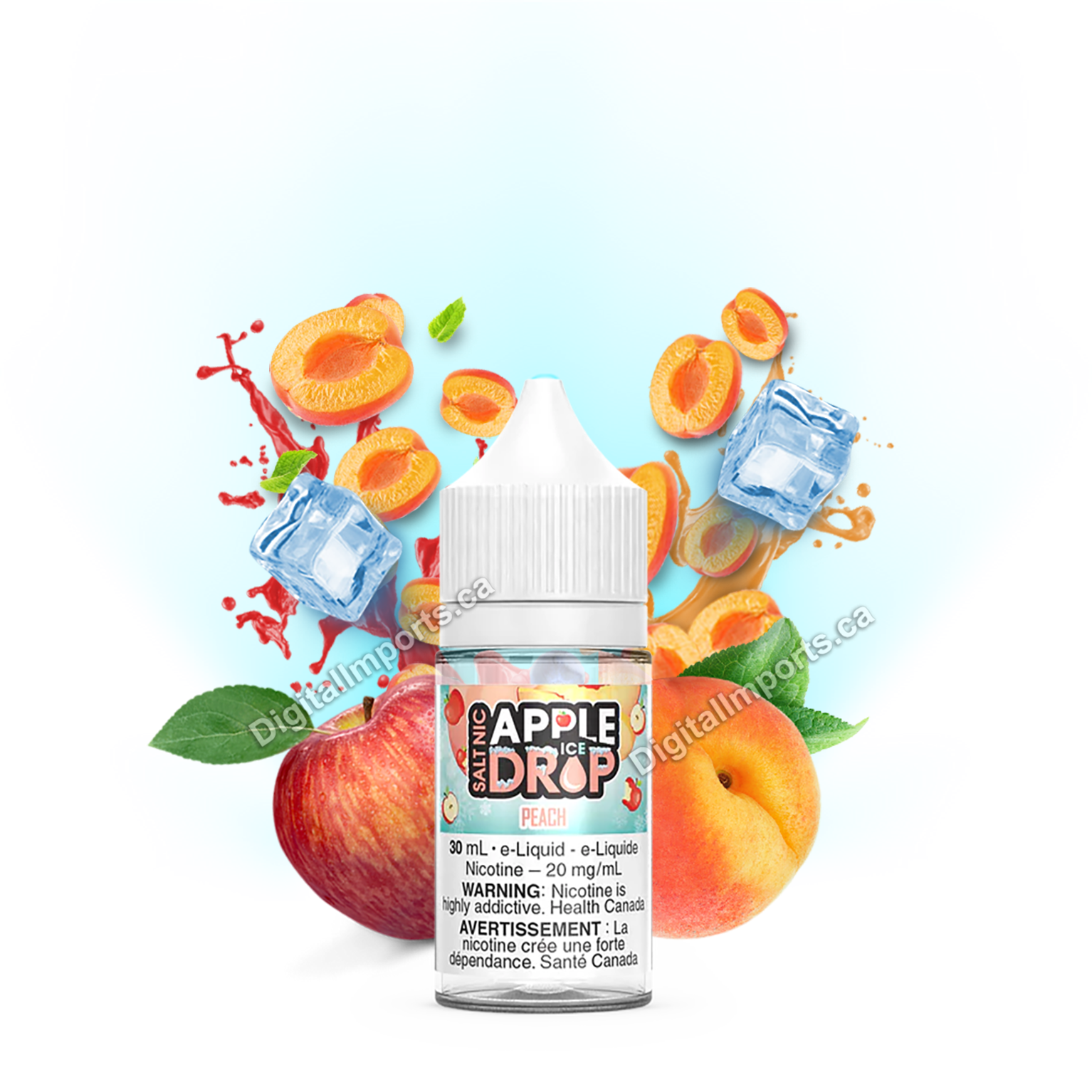 APPLE DROP ICE SALT - PEACH