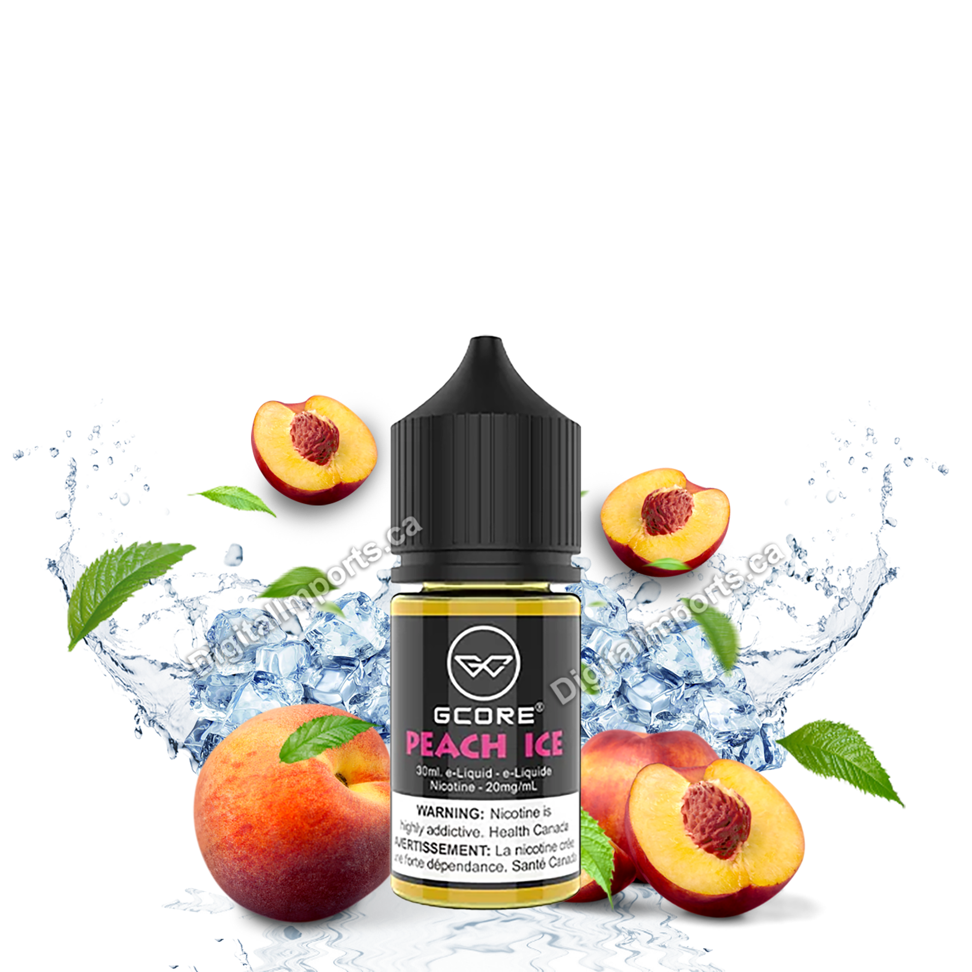 GCORE SALT - PEACH ICE 30ML