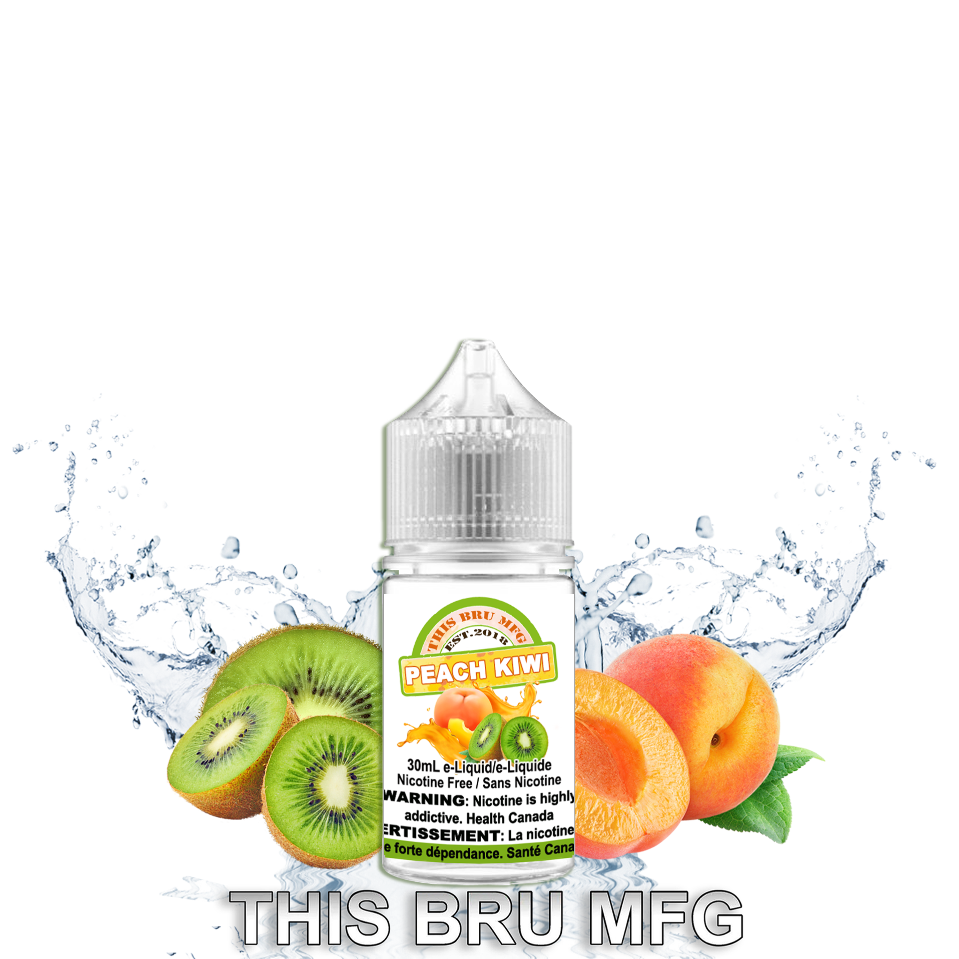 CUSTOM THIS BRU MFG - PEACH KIWI 30ML