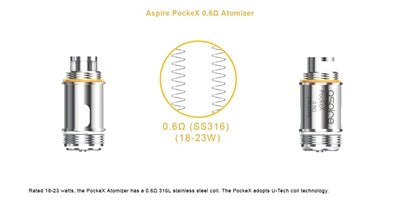 ASPIRE POCKEX AIO 0.6 REGULAR COIL 5PC