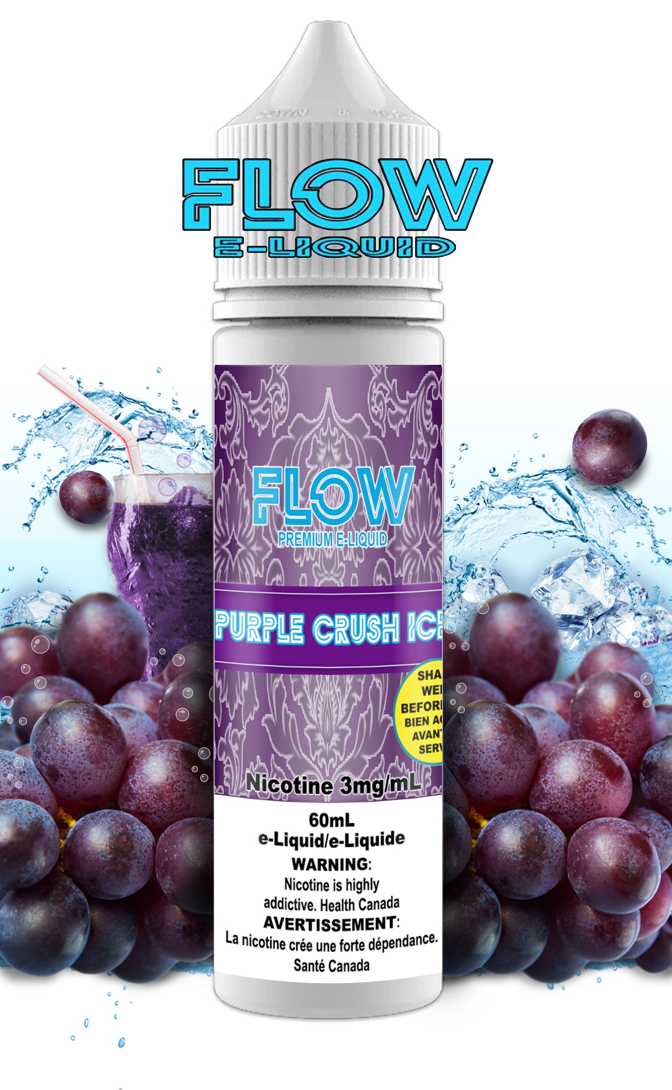 FLOW E-LIQUID - PURPLE CRUSH ICE