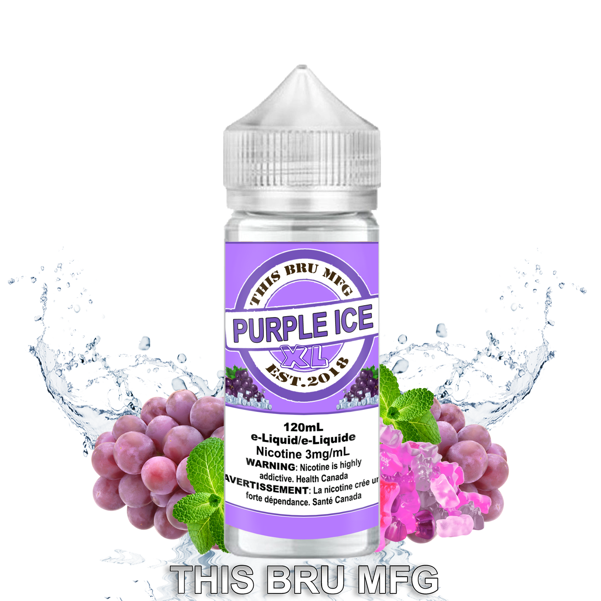 CUSTOM THIS BRU MFG - PURPLE ICE 120ML