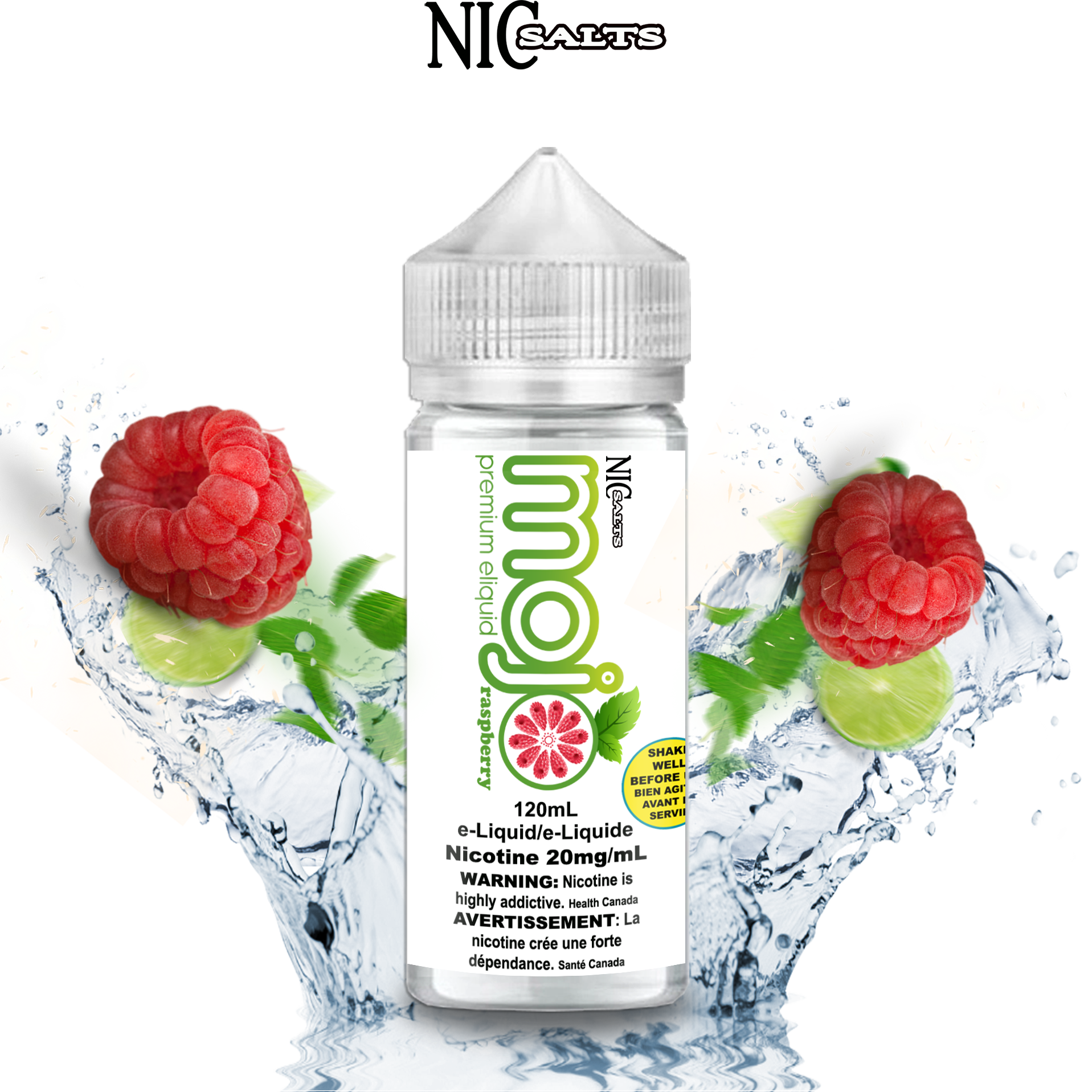 CUSTOM MOJO SALT - RASPBERRY 120ML