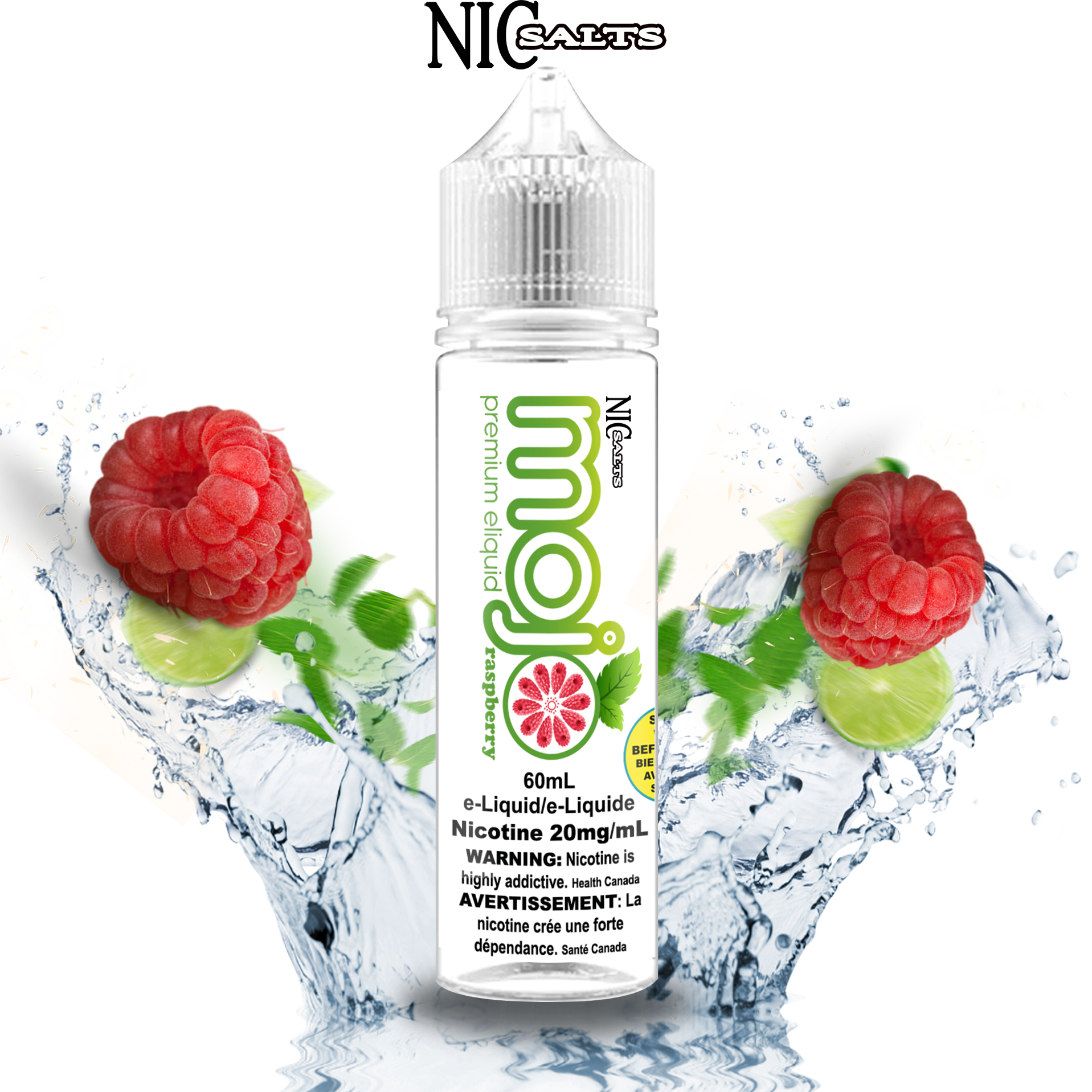 CUSTOM MOJO SALT - RASPBERRY 60ML