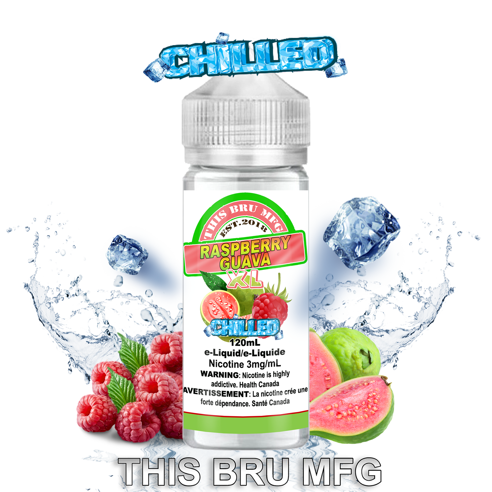 THIS BRU MFG - PEACH RASPBERRY CHILLED 120ML