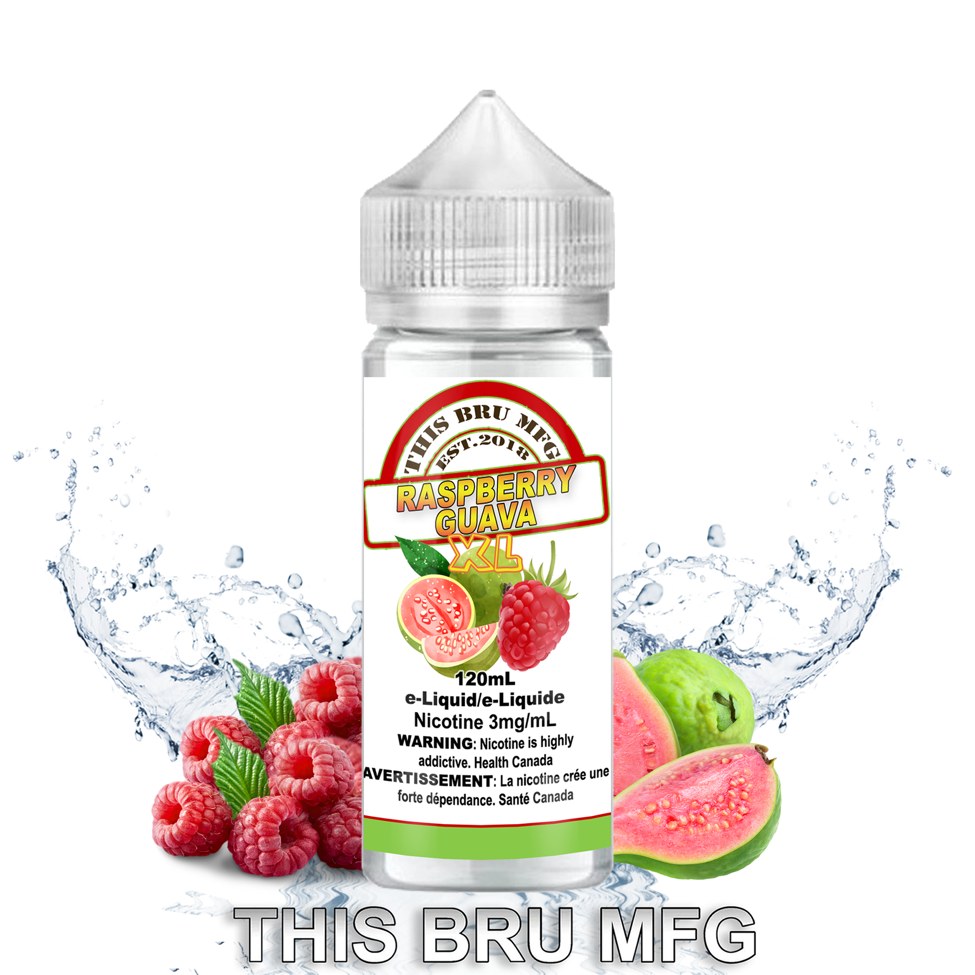 CUSTOM THIS BRU MFG - RASPBERRY GUAVA 120ML