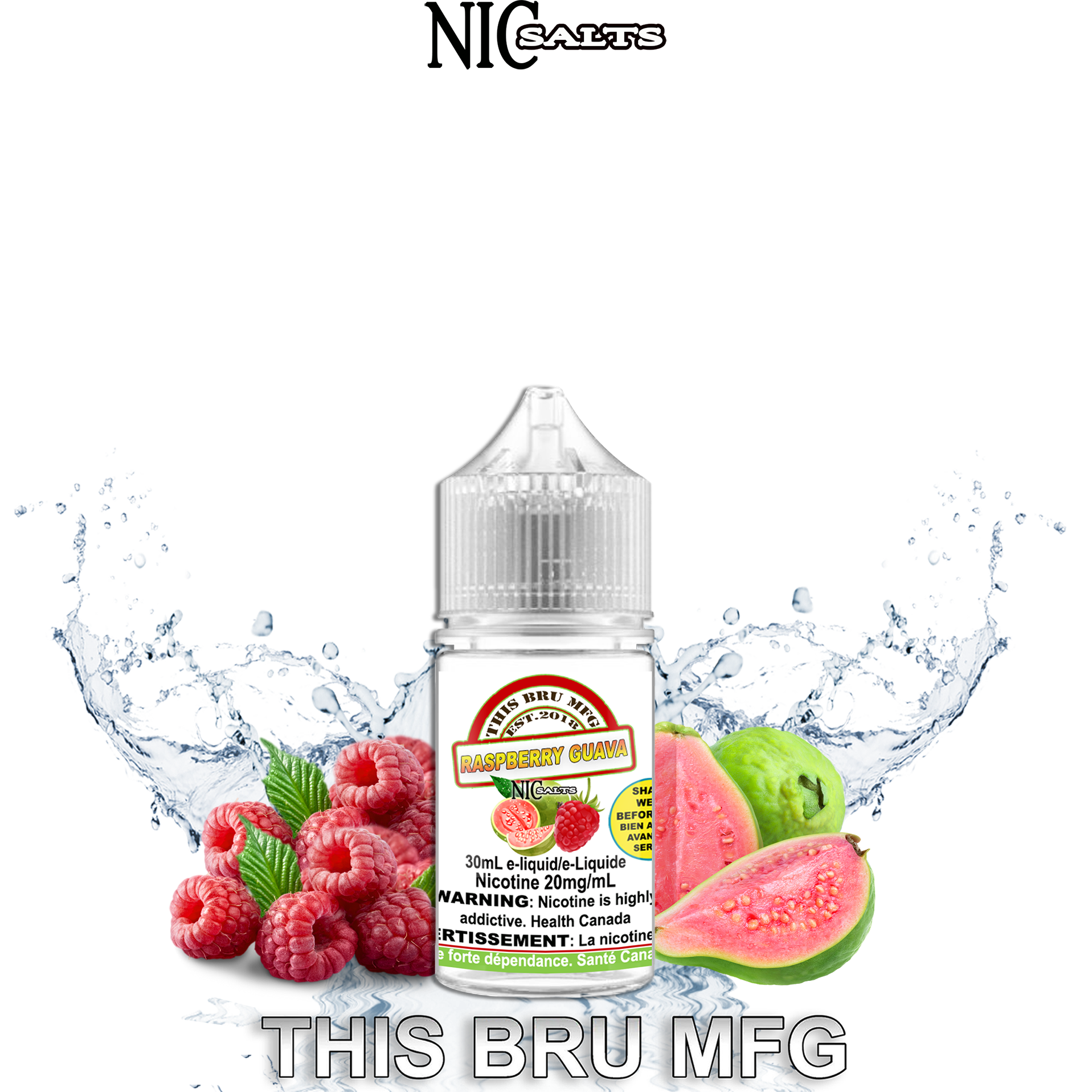 CUSTOM THIS BRU MFG SALT - RASPBERRY GUAVA 30ML