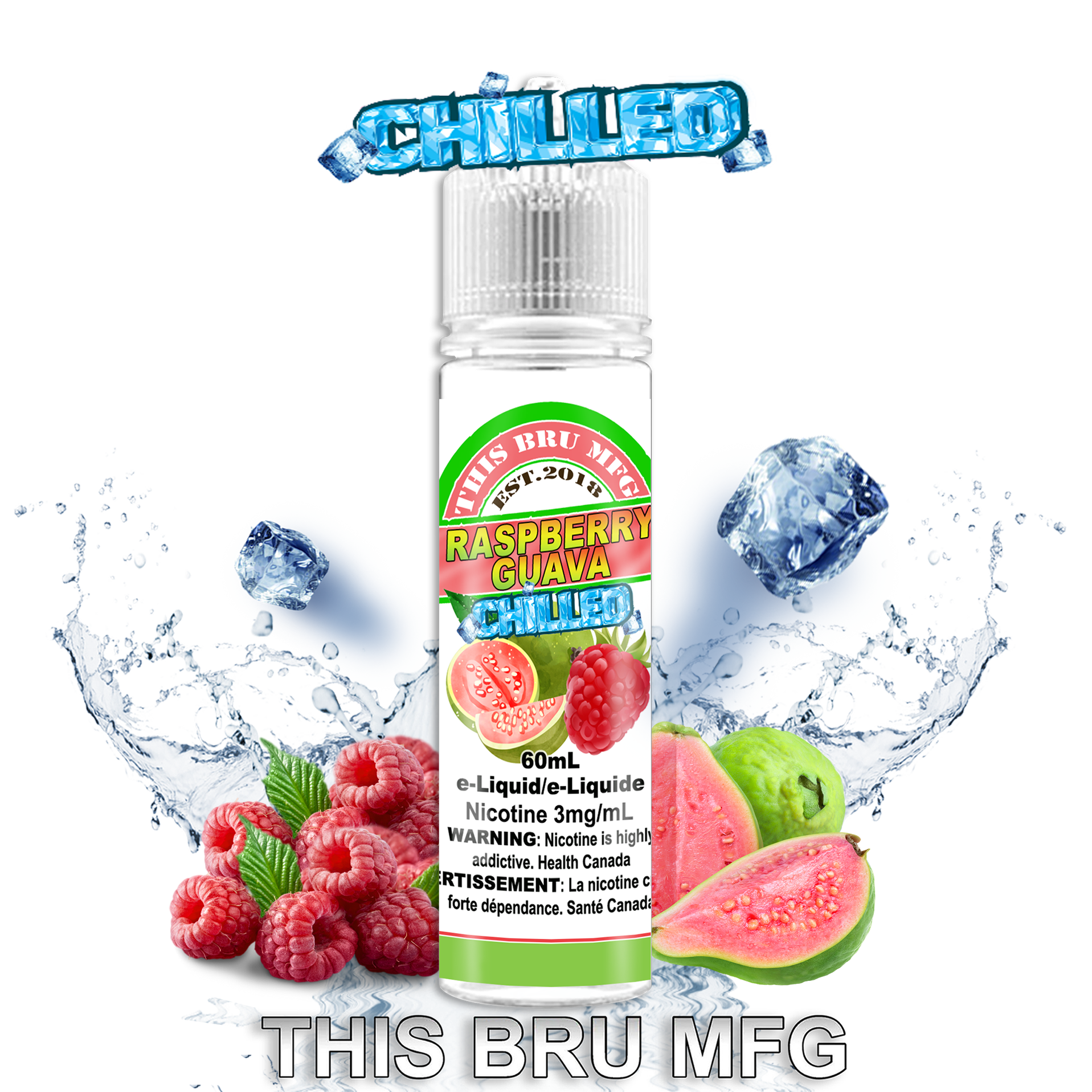 CUSTOM THIS BRU MFG - RASPBERRY GUAVA CHILLED 60ML