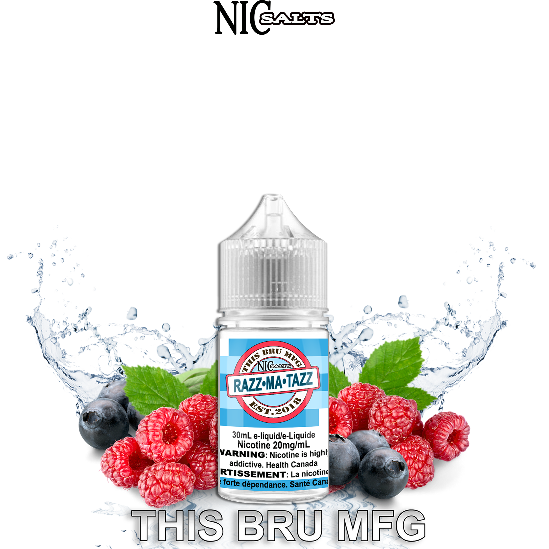 CUSTOM THIS BRU MFG SALT - RAZZMATAZZ 30ML