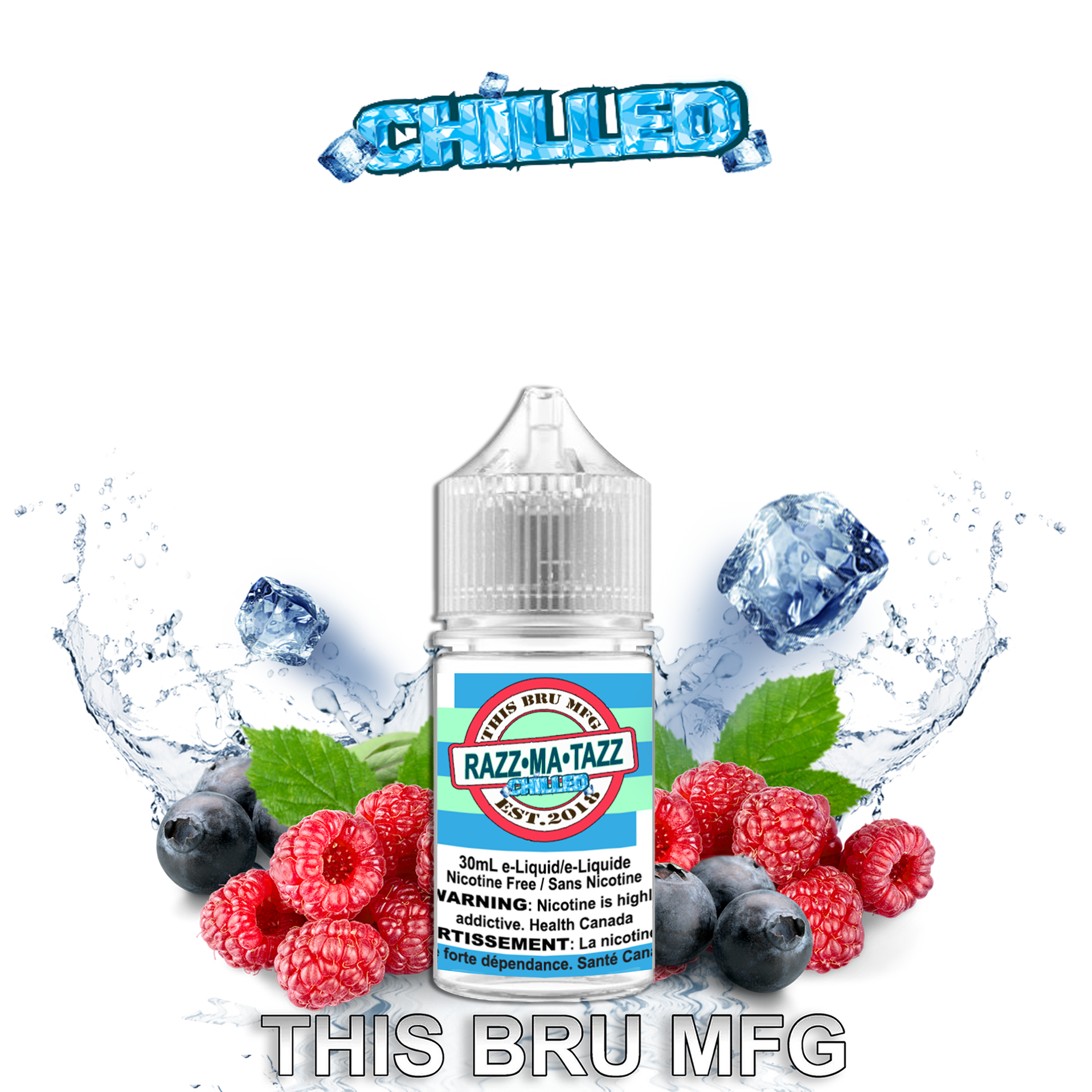 [BC/SK/NL/NS] CUSTOM THIS BRU MFG - RAZZMATAZZ CHILLED 30ML