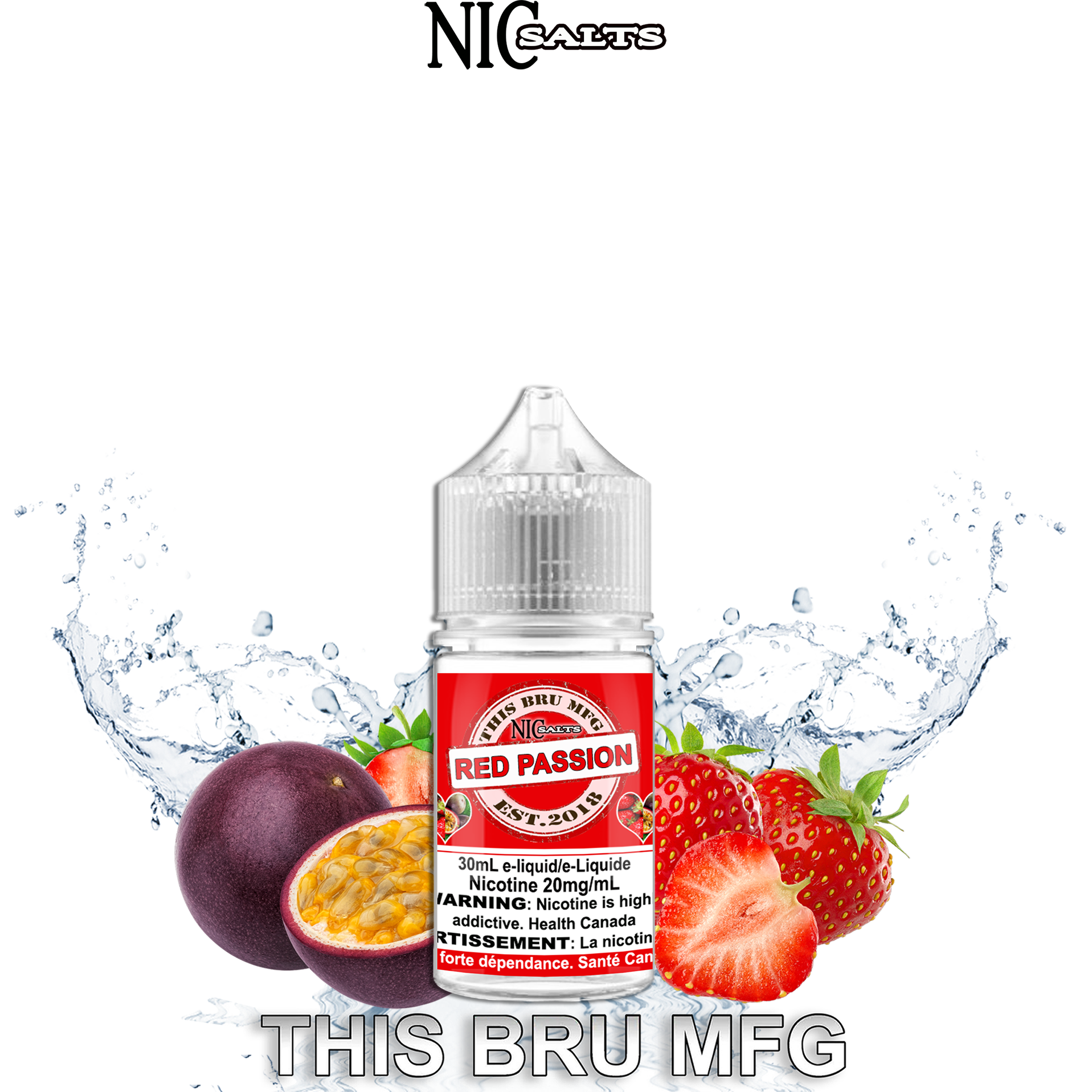 CUSTOM THIS BRU MFG SALT - RED PASSION 30ML