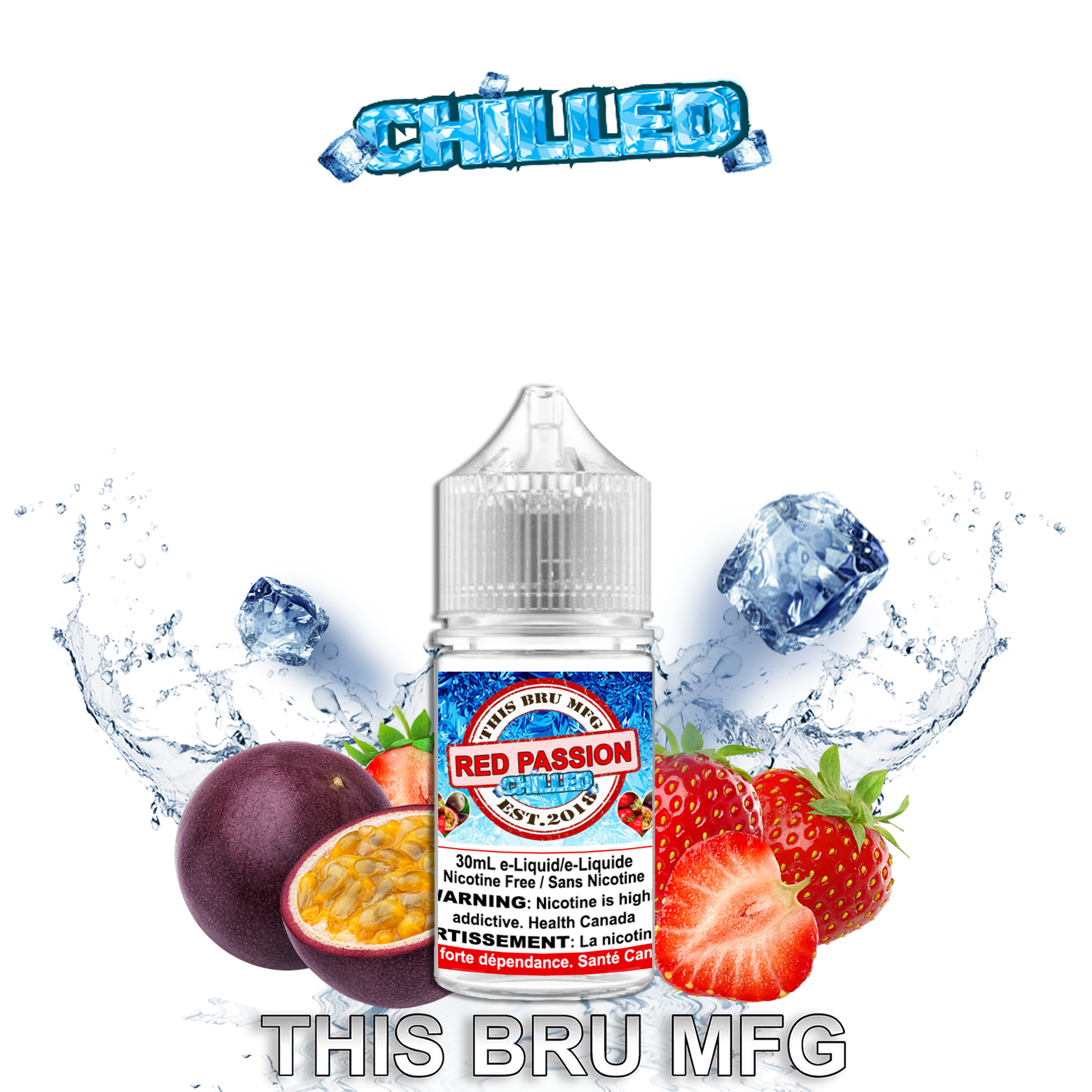 [BC/SK/NL/NS] CUSTOM THIS BRU MFG - RED PASSION CHILLED 30ML