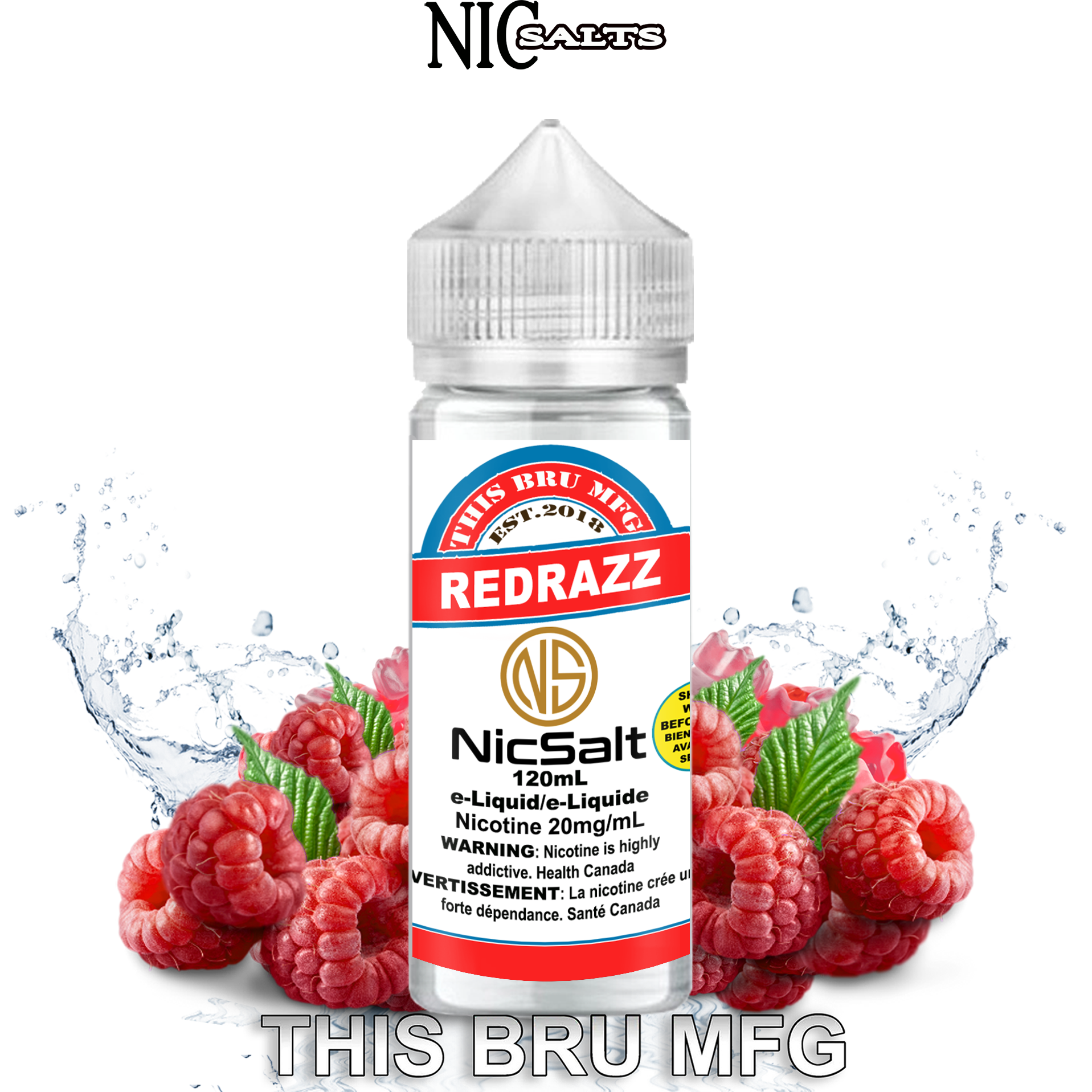 CUSTOM THIS BRU MFG SALT - REDRAZZ 120ML