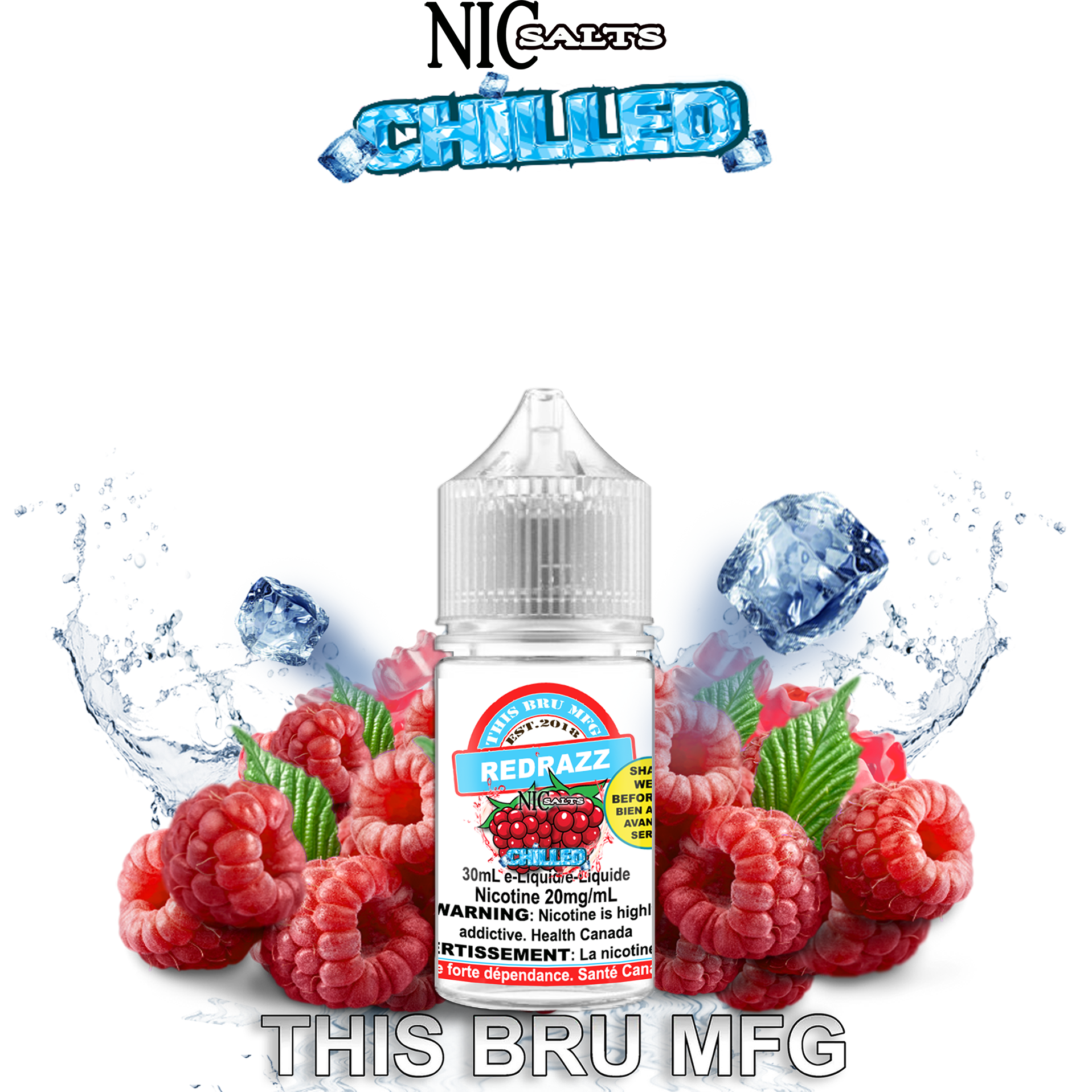 CUSTOM THIS BRU MFG SALT - REDRAZZ CHILLED 30ML